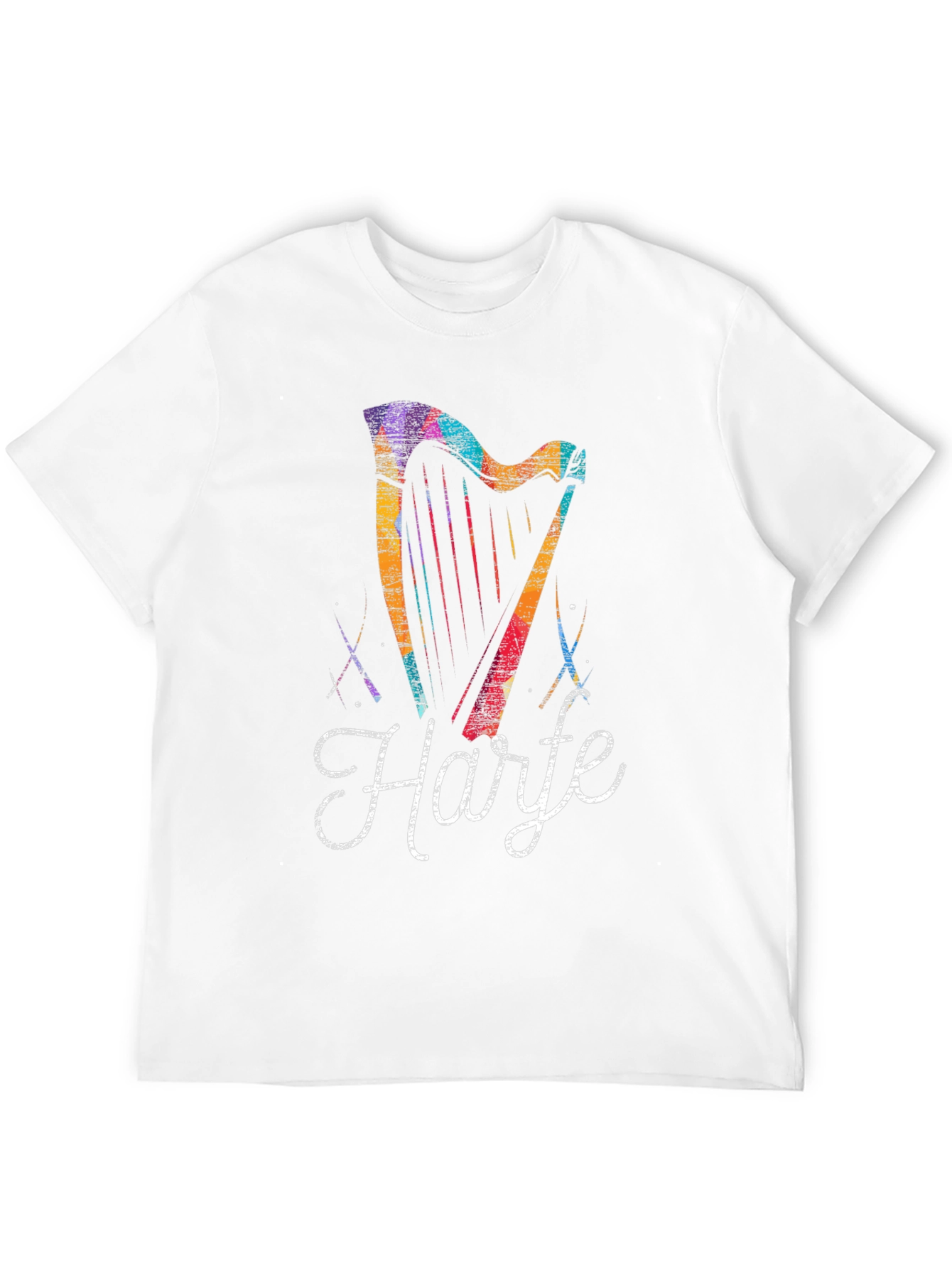 Black Harte Harp T-Shirt - Unique Design view 12