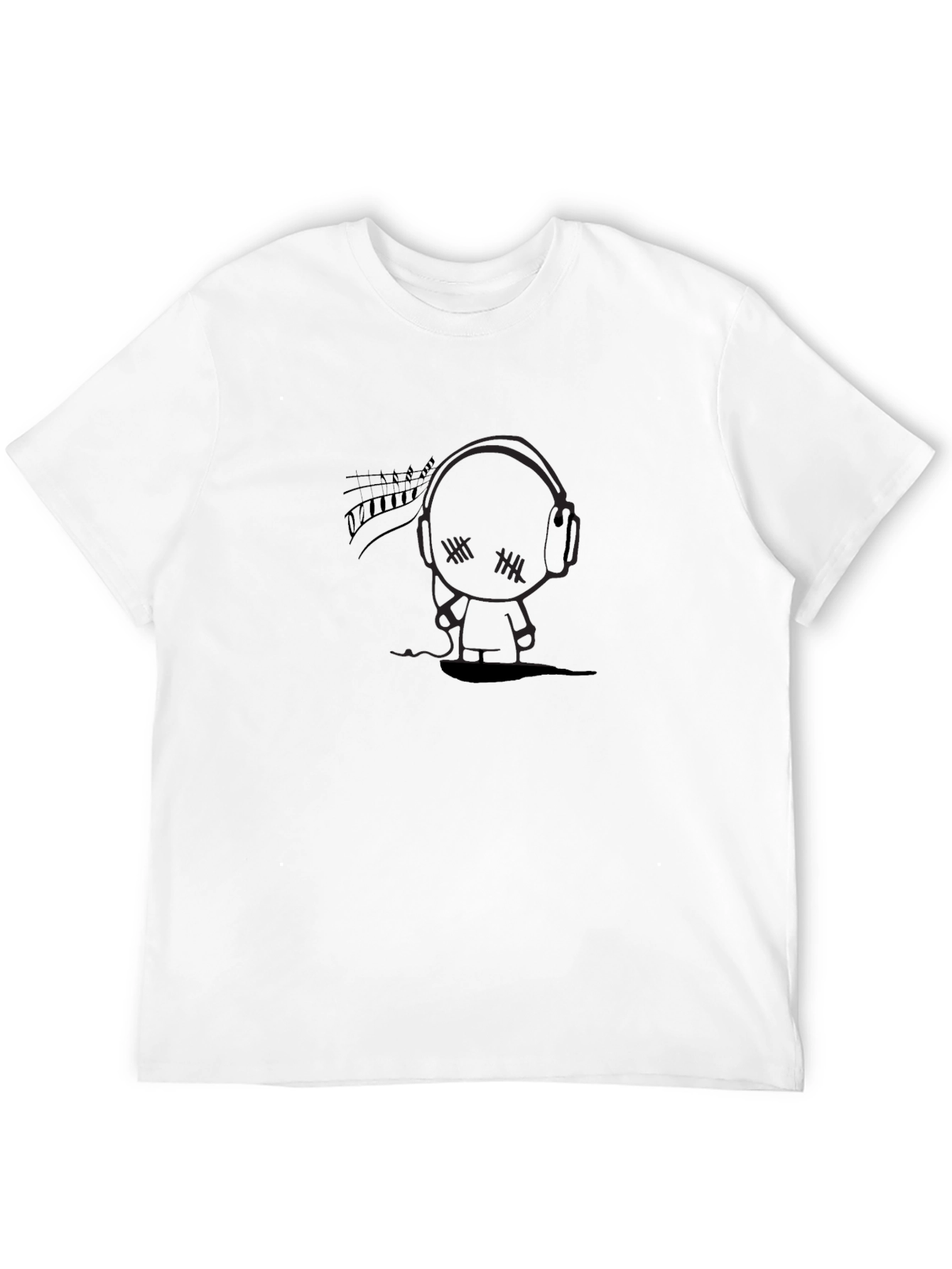 Black Dark Cartoon Character Tee view 12