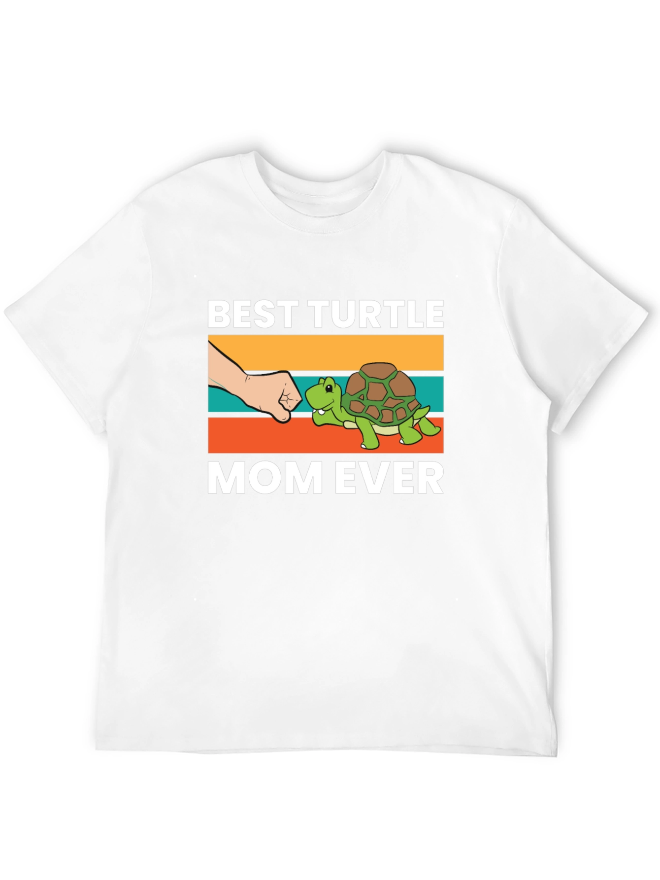 Black Best Turtle Mom Ever Graphic T-Shirt view 12