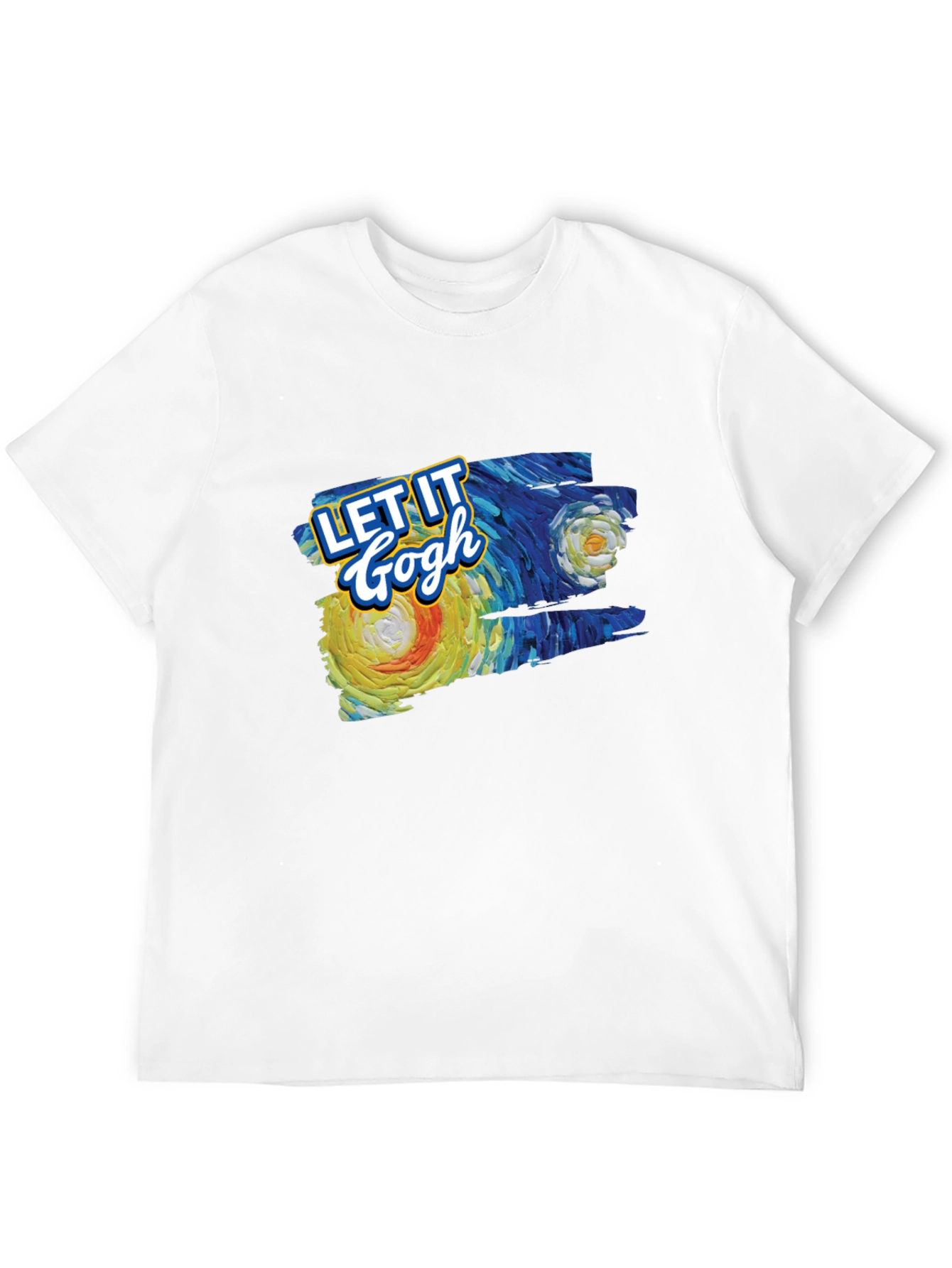 Black Let It Gogh T-Shirt - Artistic Tee view 12
