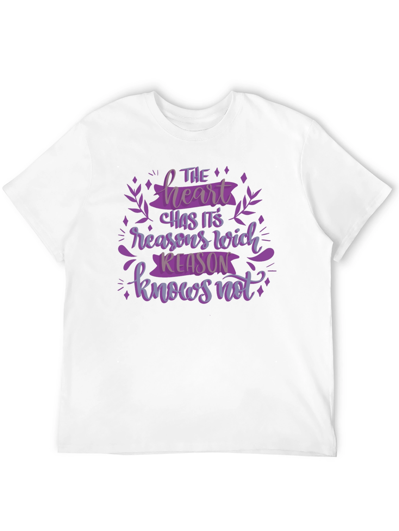 Black The Heart Has its Reasons Graphic Tee view 12