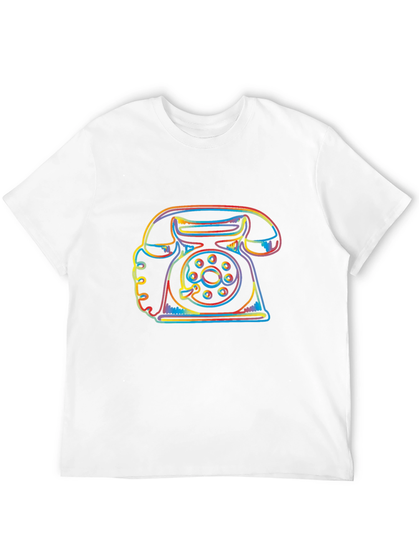 Black Retro Phone Graphic Tee - Black view 12