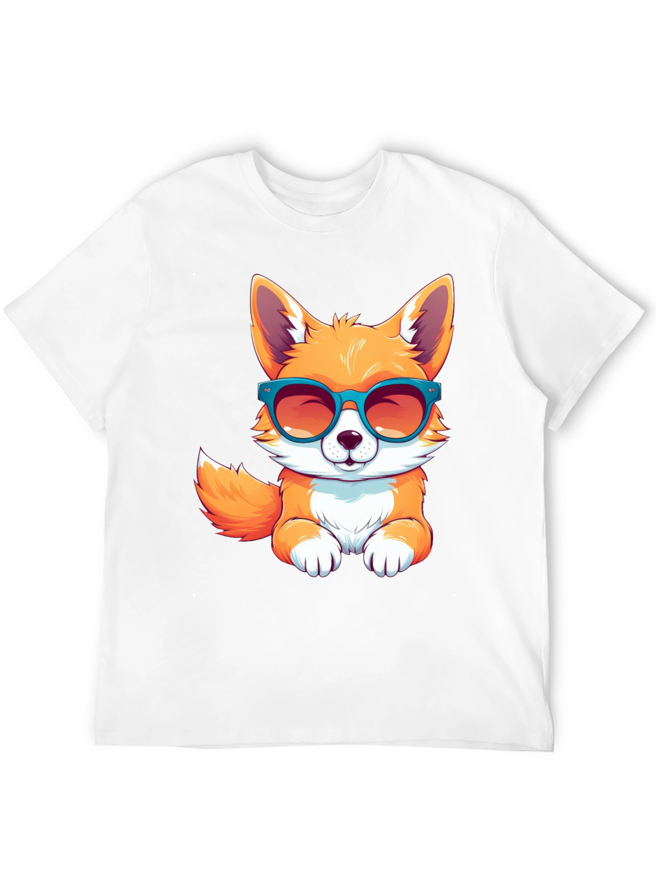 Black Cool Fox T-Shirt view 12
