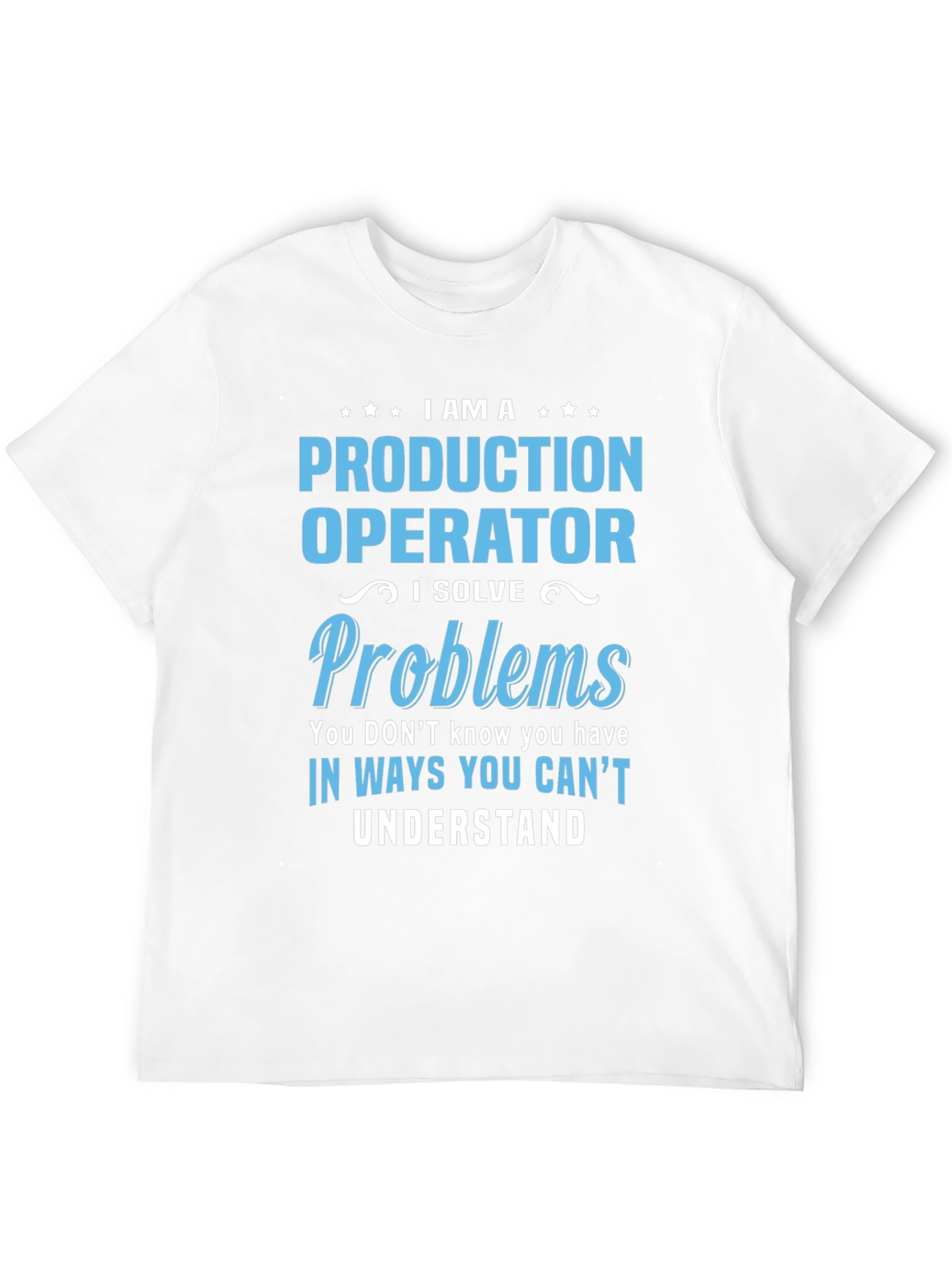 Black Production Operator Novelty Graphic T-Shirt view 12