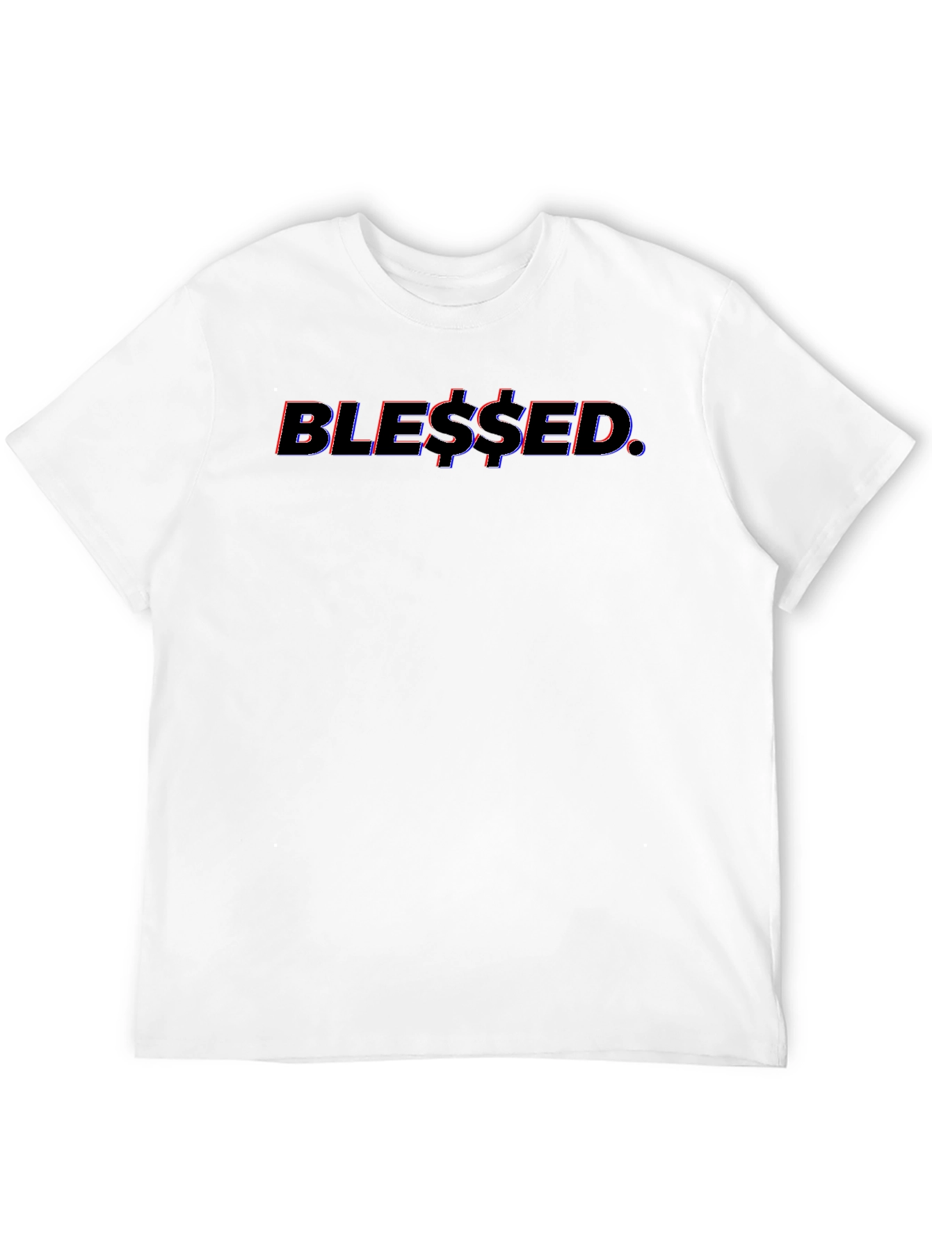 Black Blessed Graphic Tee - Stylish Black Cotton T-Shirt view 12