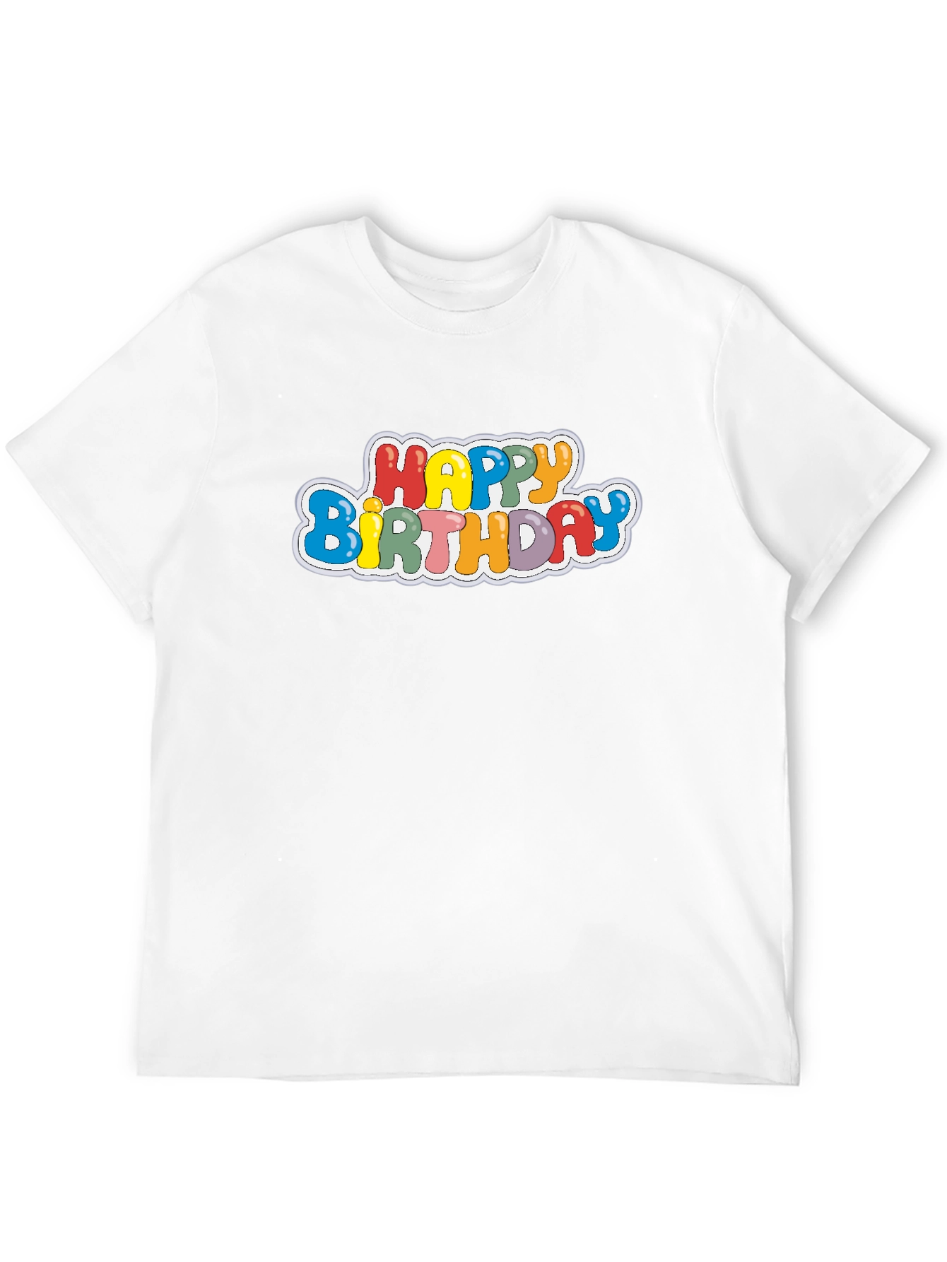 Black Happy Birthday Graphic Tee - Black T-Shirt view 12
