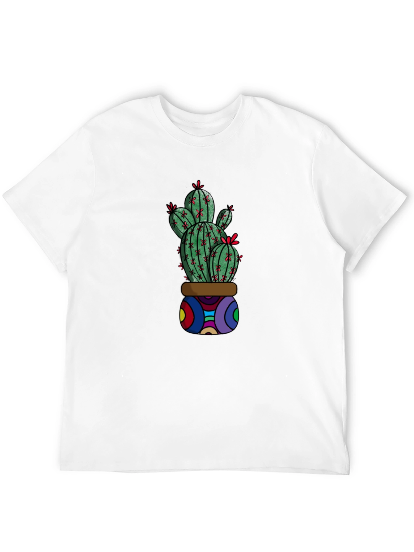 Black Cactus Graphic T-Shirt - Unique & Stylish view 12