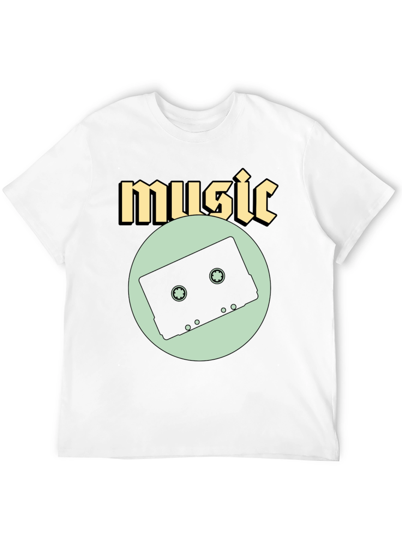 Black Music Cassette Graphic Tee view 12