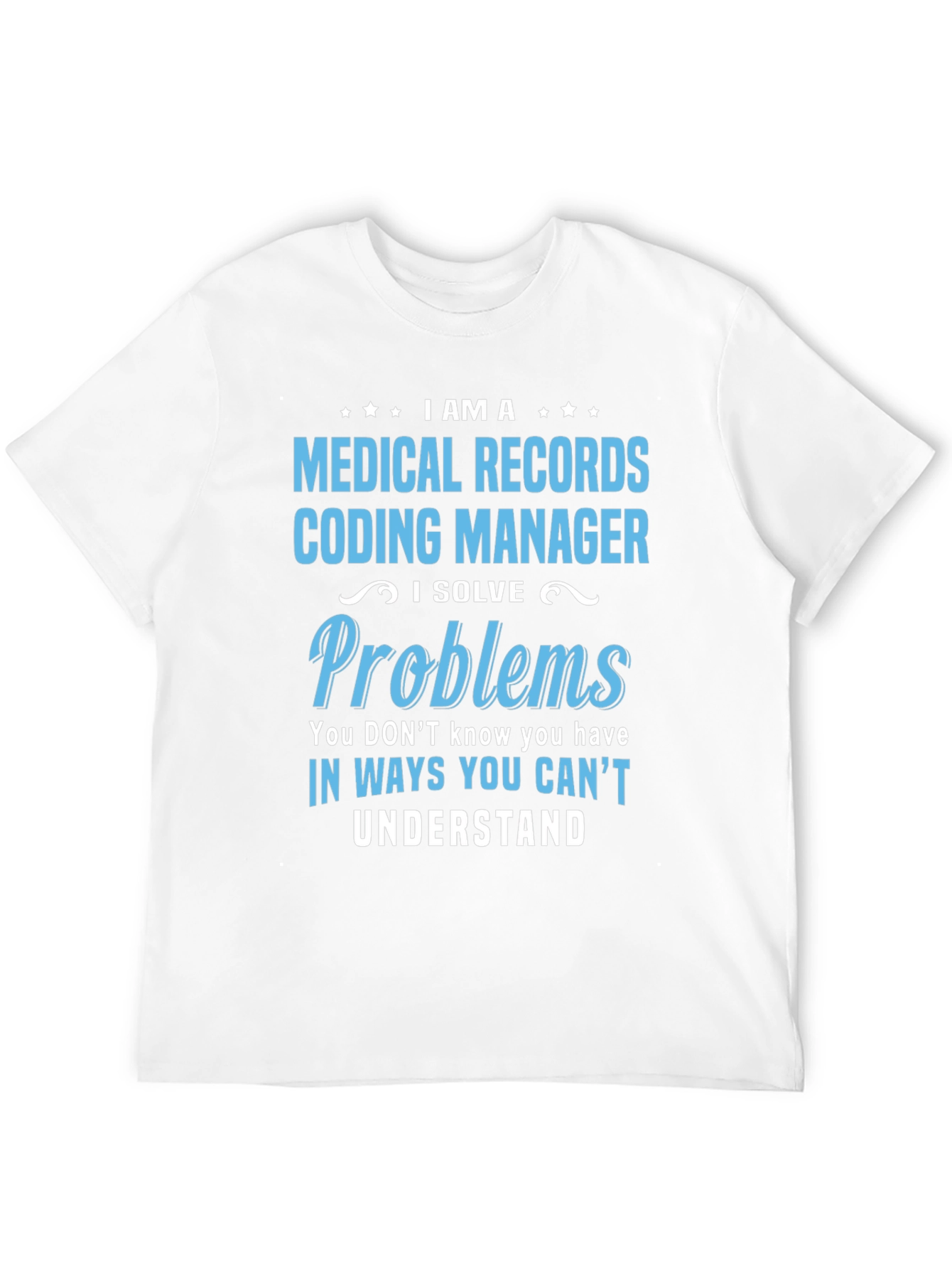 Black Medical Records Coding Manager Graphic Tee view 12