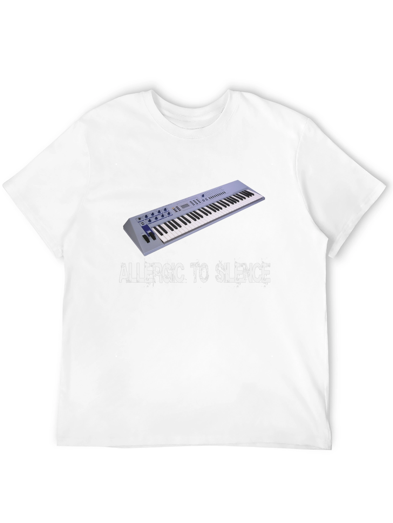 Black Allergic to Silence Black T-Shirt view 12