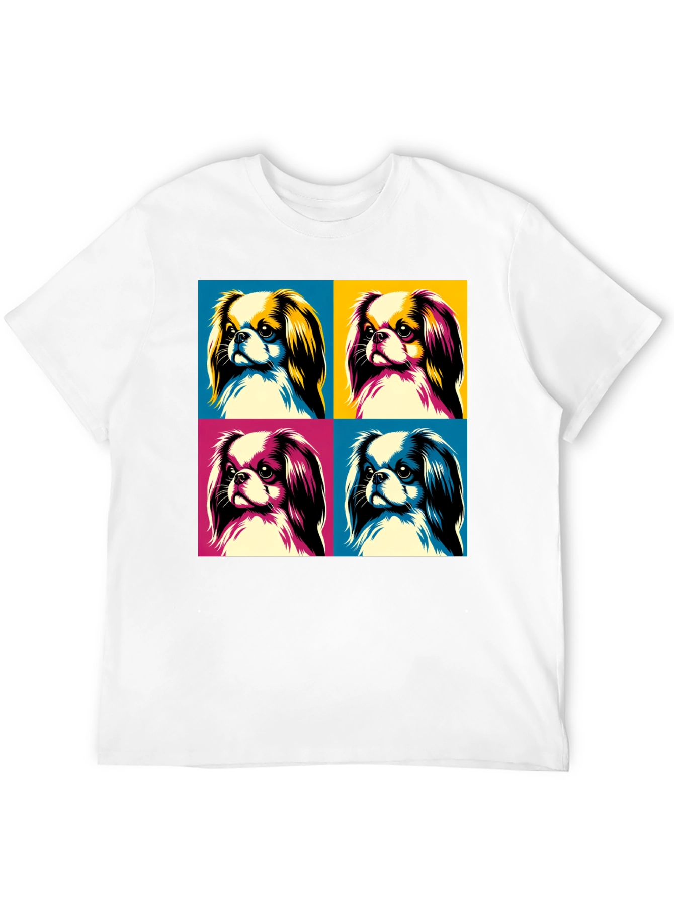 Black Pop Art Dog Graphic Tee - Stylish Canine Design view 12