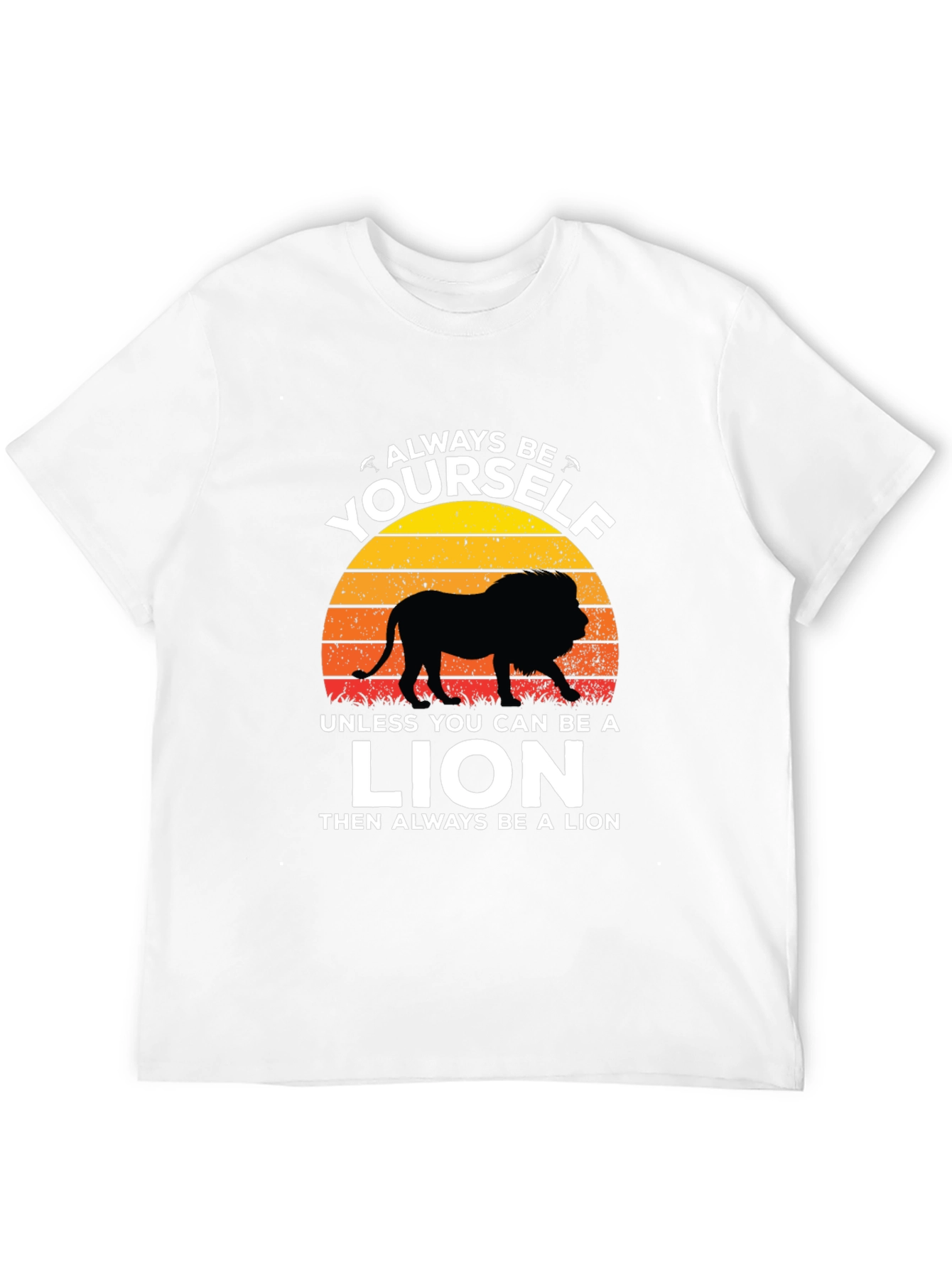 Black Always Be Yourself Unless Lion T-Shirt view 12