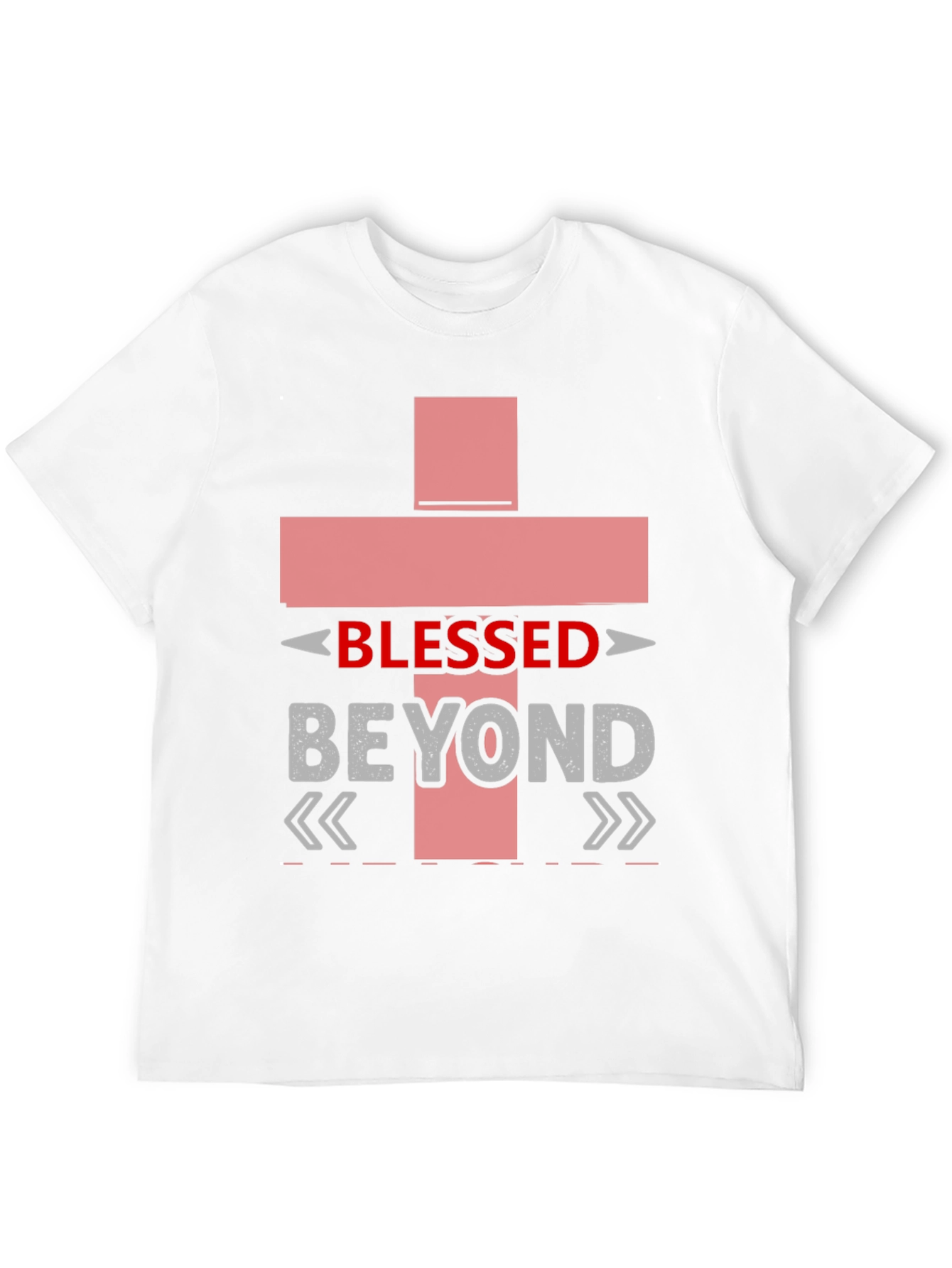 Black Blessed Beyond T-Shirt, Christian Graphic Tee view 12