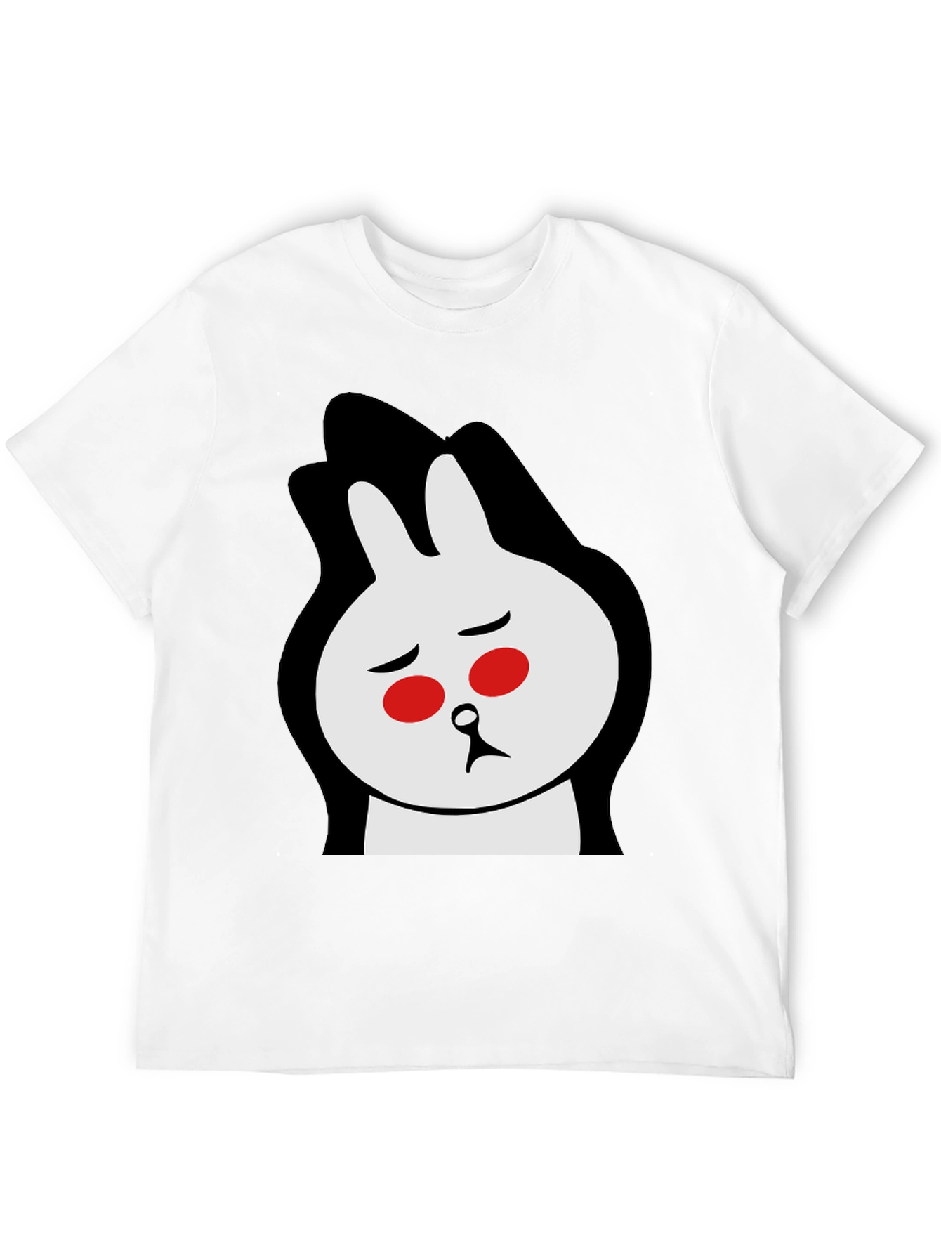 Black Sad Bunny Graphic Tee - Black Cotton Blend view 12