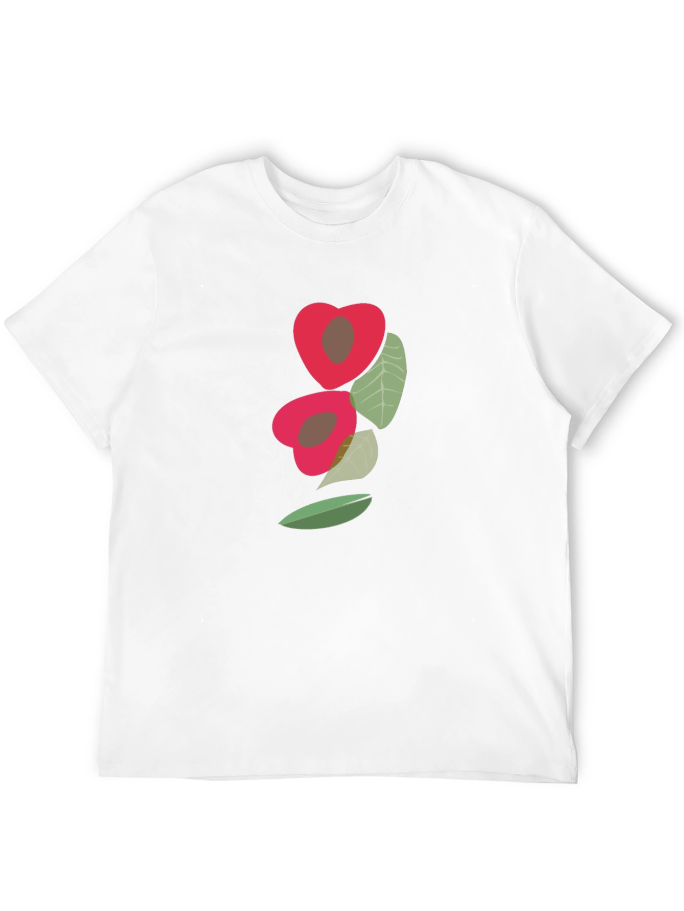 Black Unique Fruit Graphic Tee - Modern Casual Style view 12
