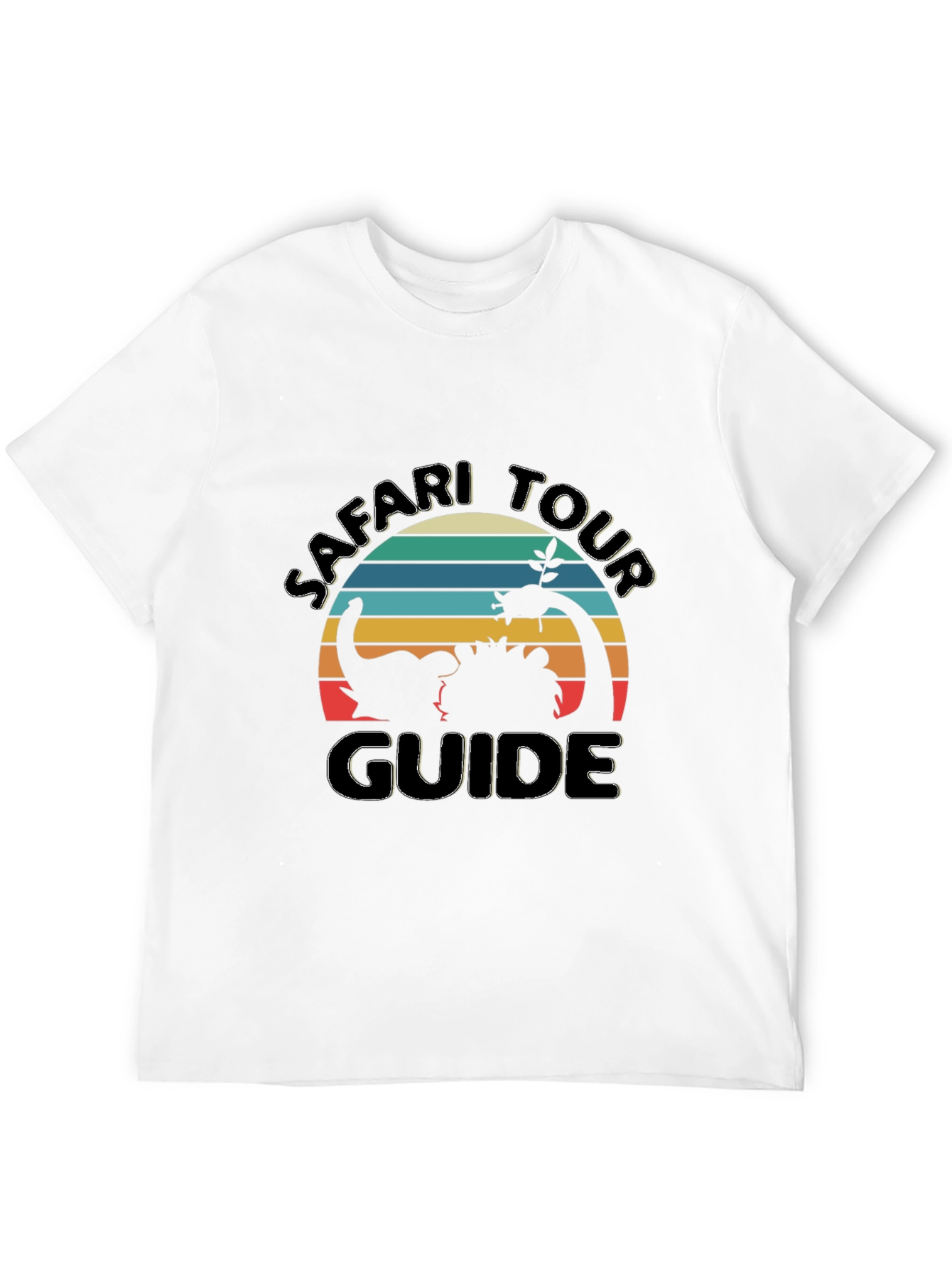 Black Safari Tour Guide Graphic Tee - Black Cotton view 12
