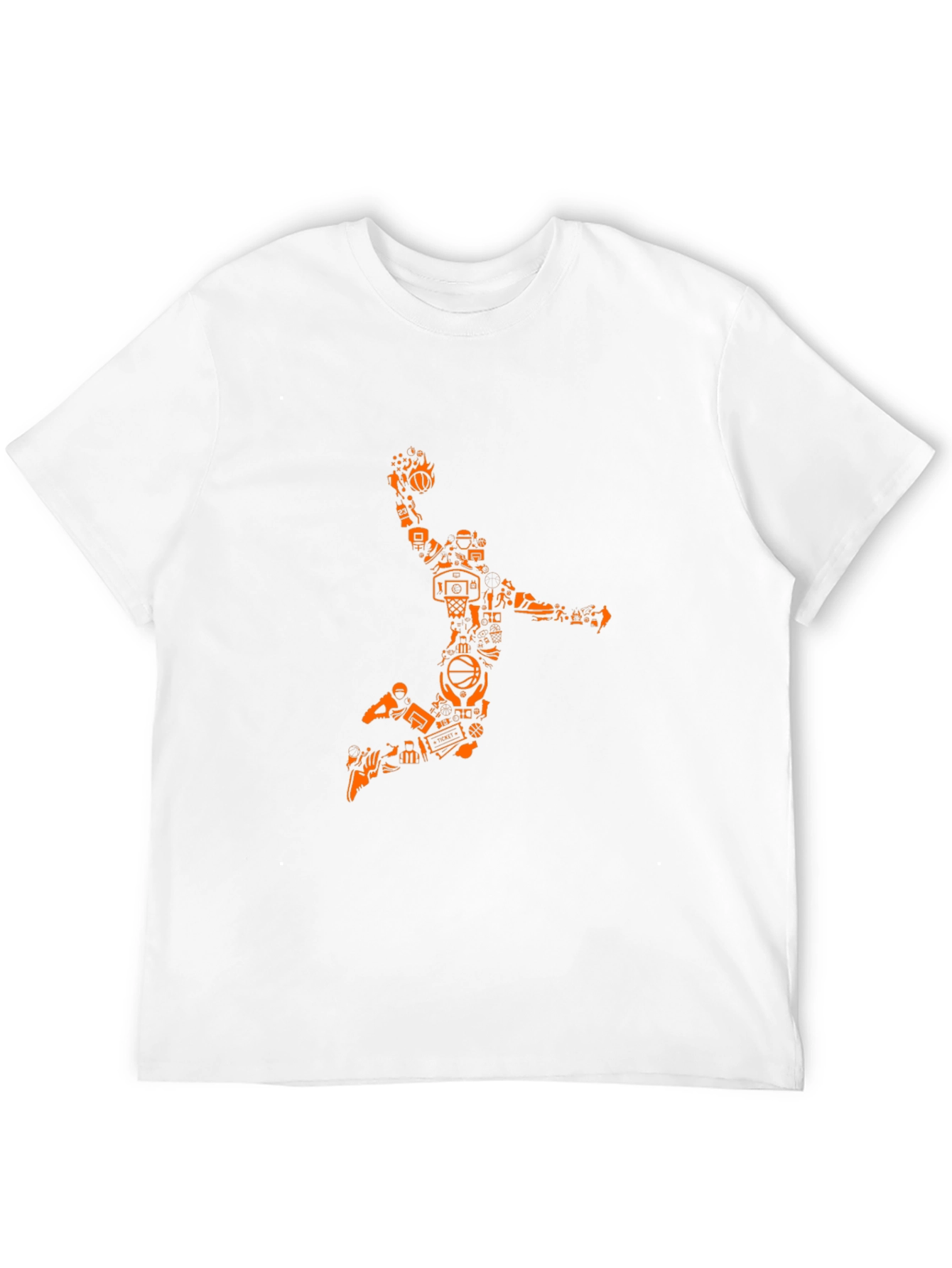 Black Basketball Graphic Black T-Shirt view 12