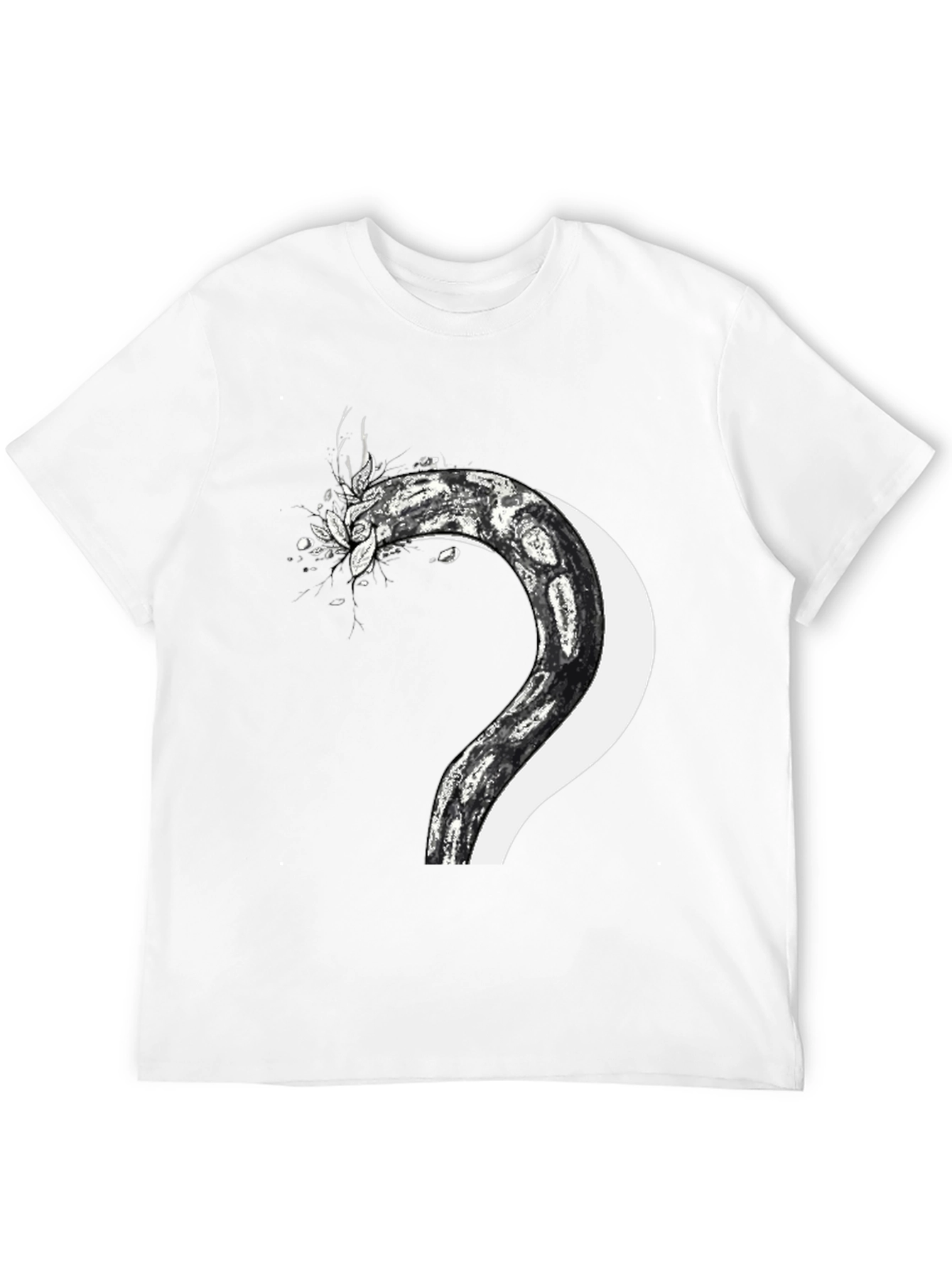 Black Serpent & Moon Graphic Tee - Men's Black T-Shirt view 12