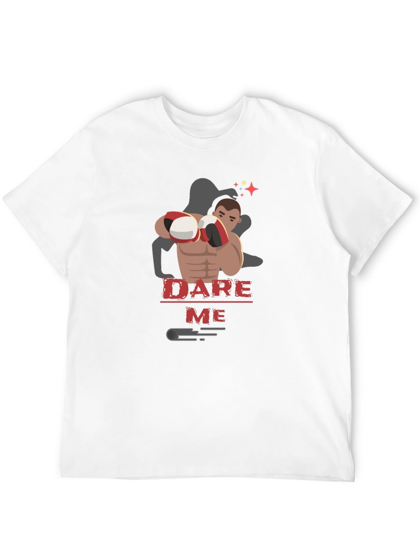 Dare Me Boxing T-Shirt - Black Graphic Tee - 12