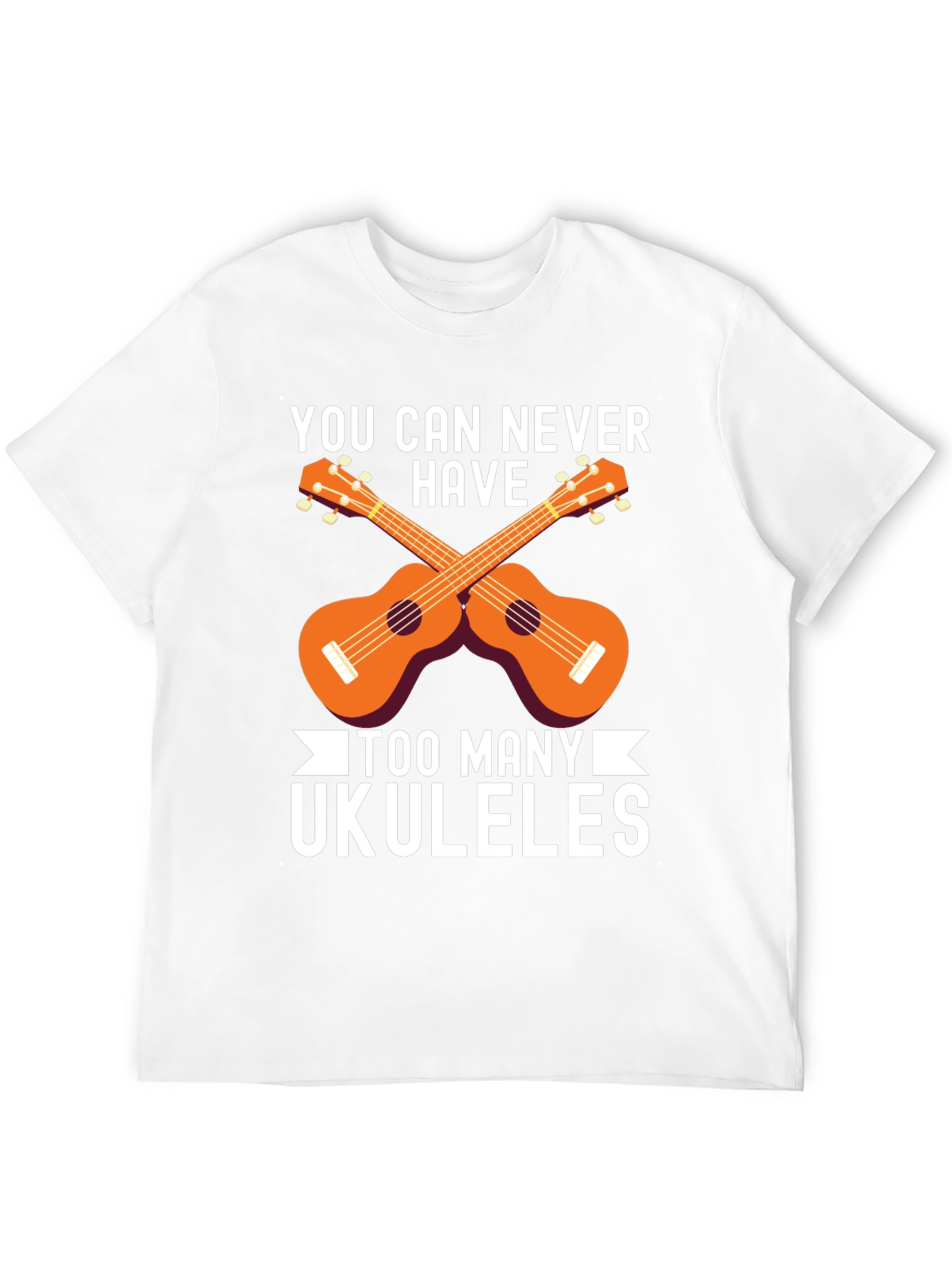 Black Ukulele Lover T-Shirt - Too Many Ukuleles view 12