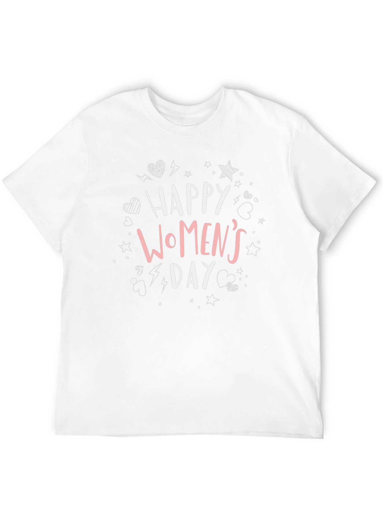 Black Happy Women's Day Graphic Tee - Black Unisex view 12