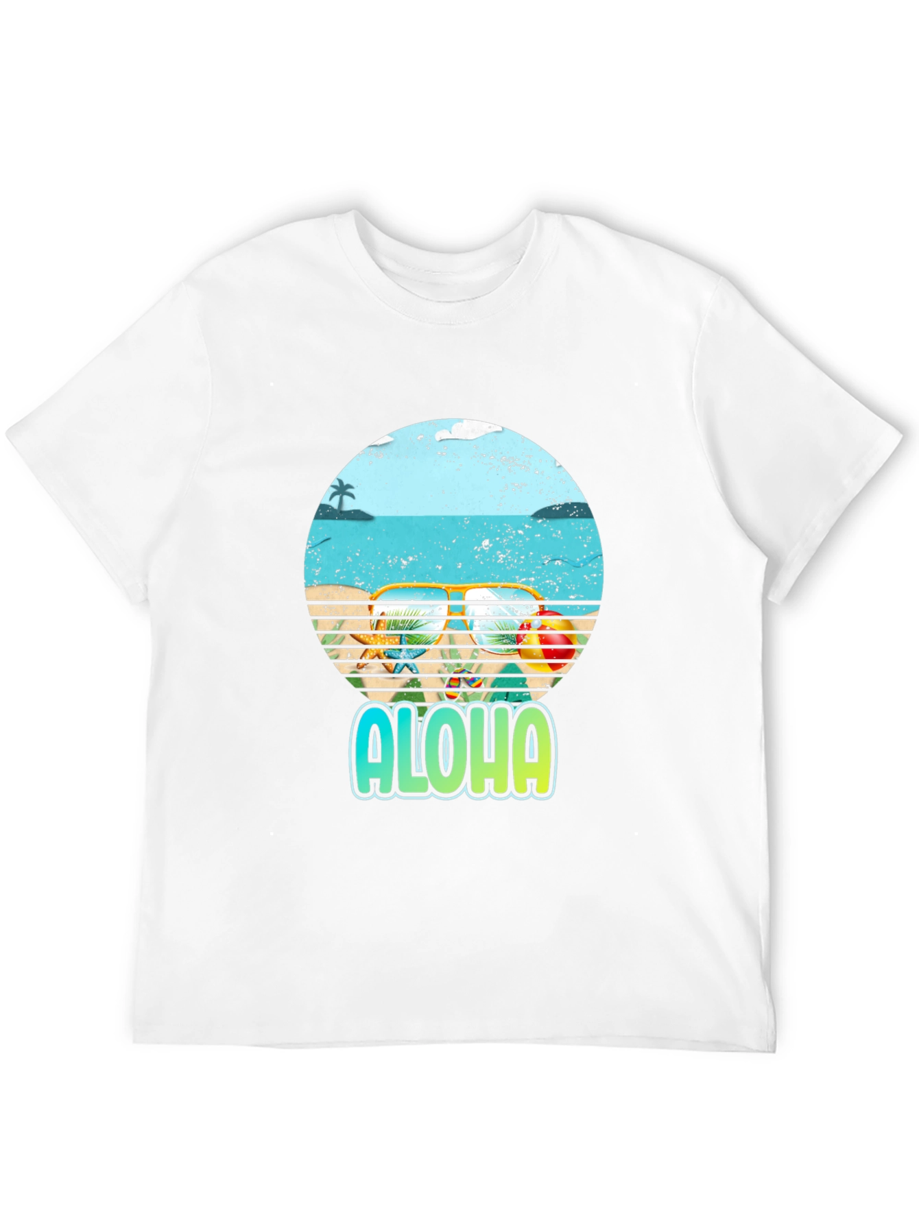 Black Aloha Beach Graphic T-Shirt - Summer Ready view 12