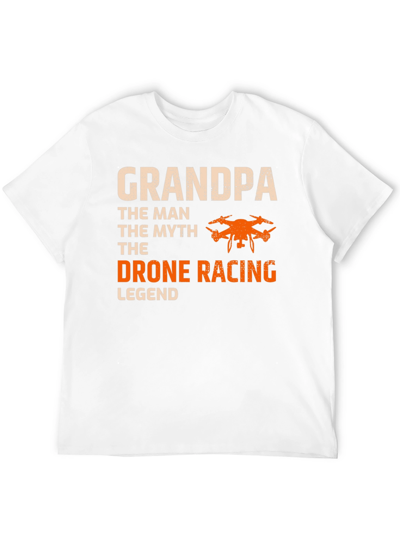 Black Grandpa Drone Racing Legend T-Shirt view 12