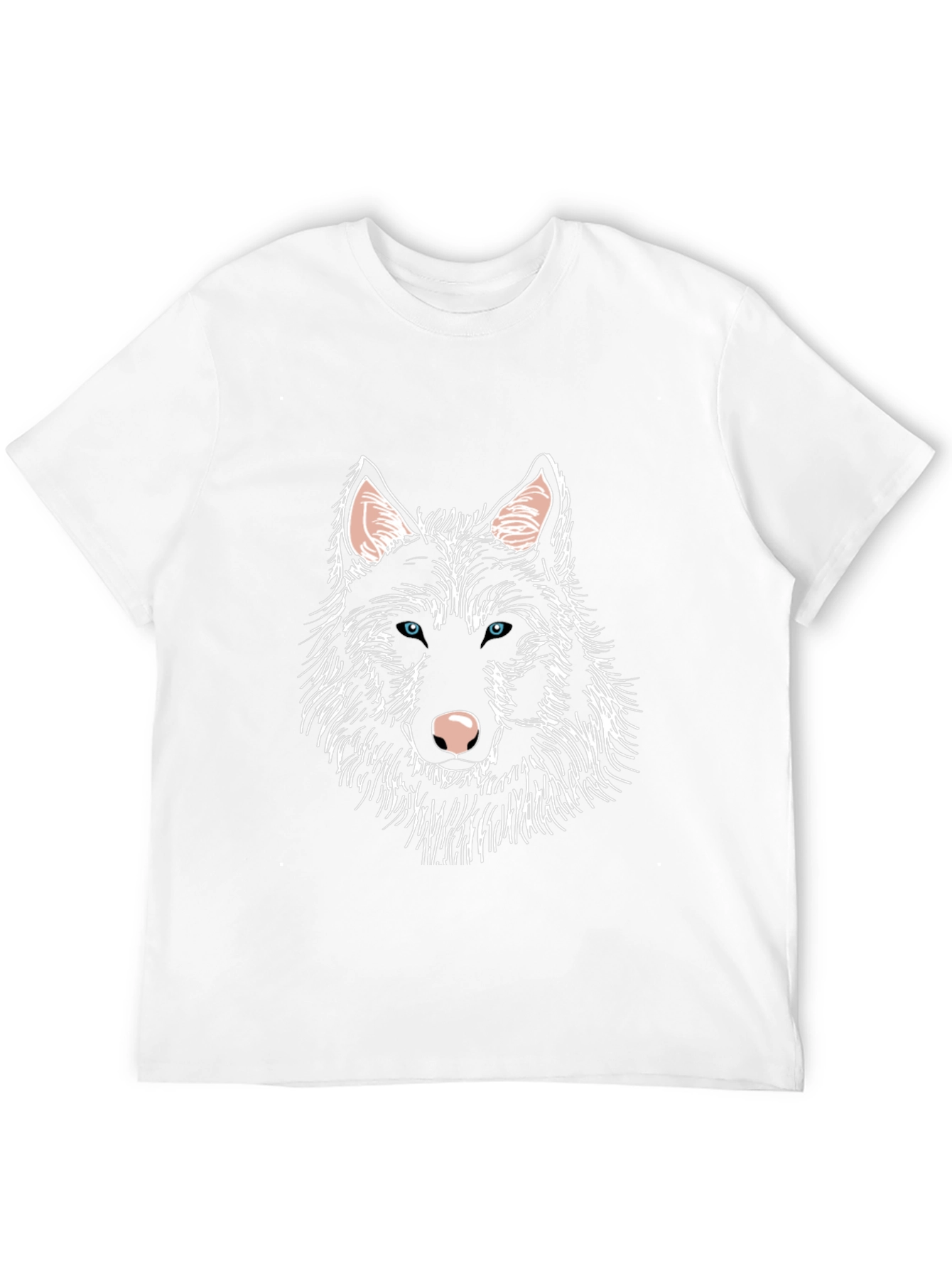 Black Wolf Graphic Print Tee - Men's Black T-Shirt view 12