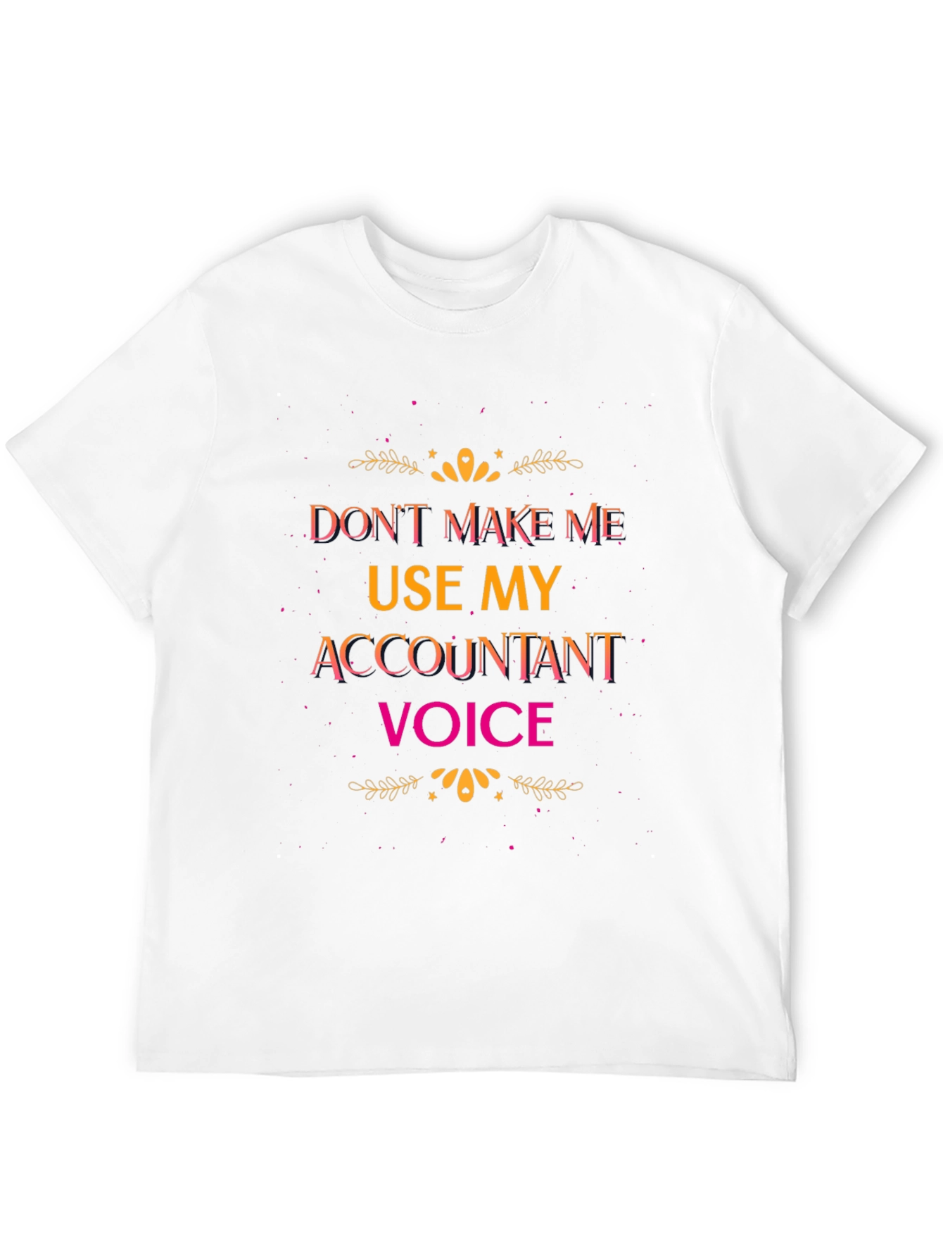 Black Accountant Voice Graphic Tee - Funny Profession Humor view 12
