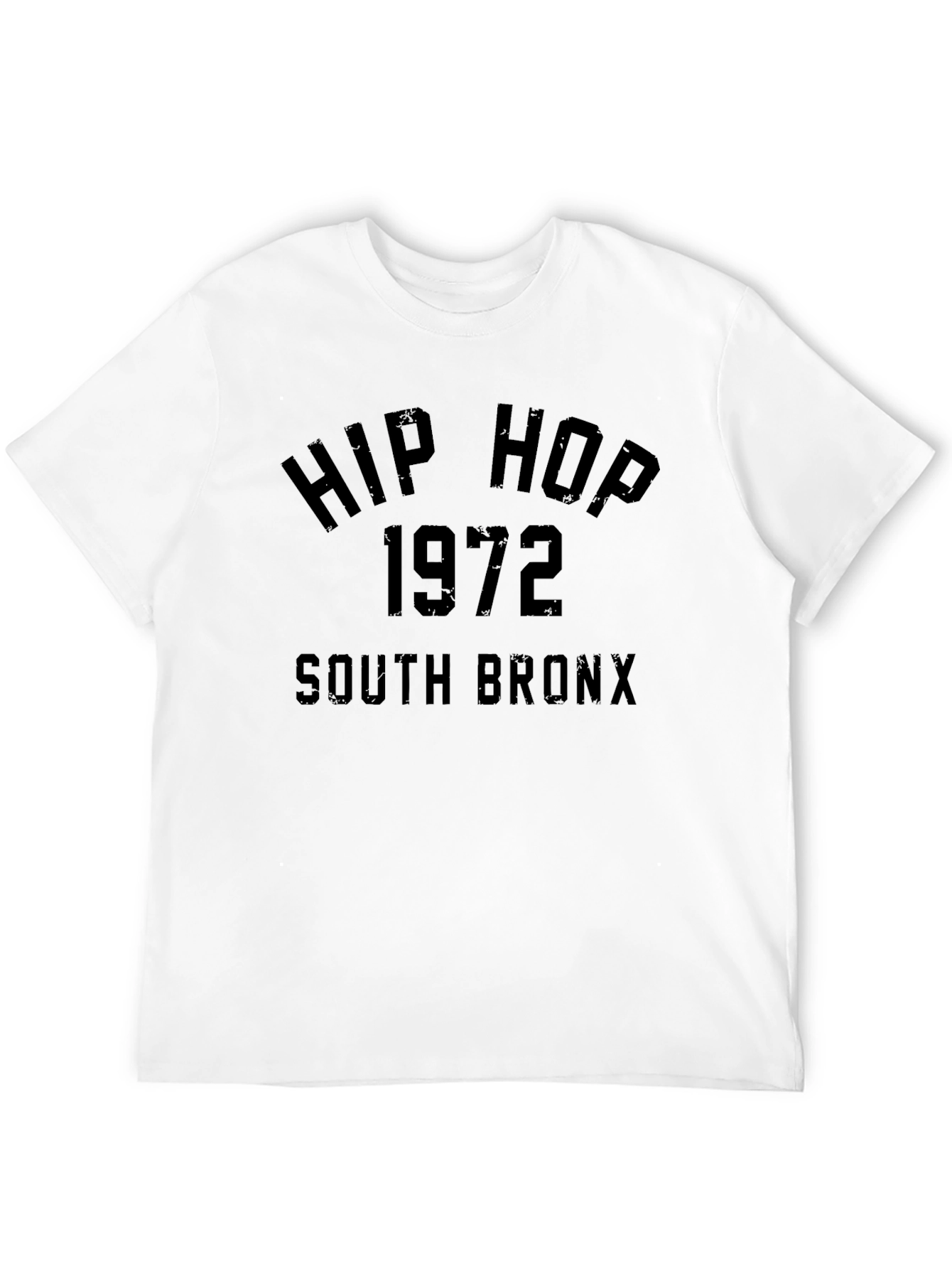 Black Hip Hop 1972 South Bronx Black Graphic T-Shirt view 12