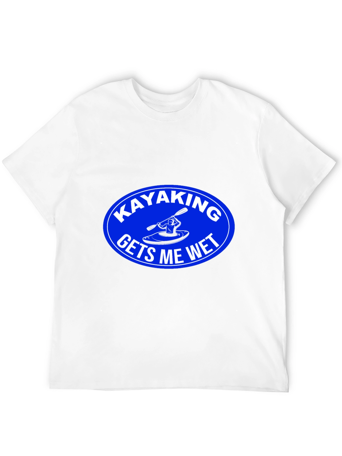 Black Kayaking Gets Me Wet Graphic T-Shirt view 12