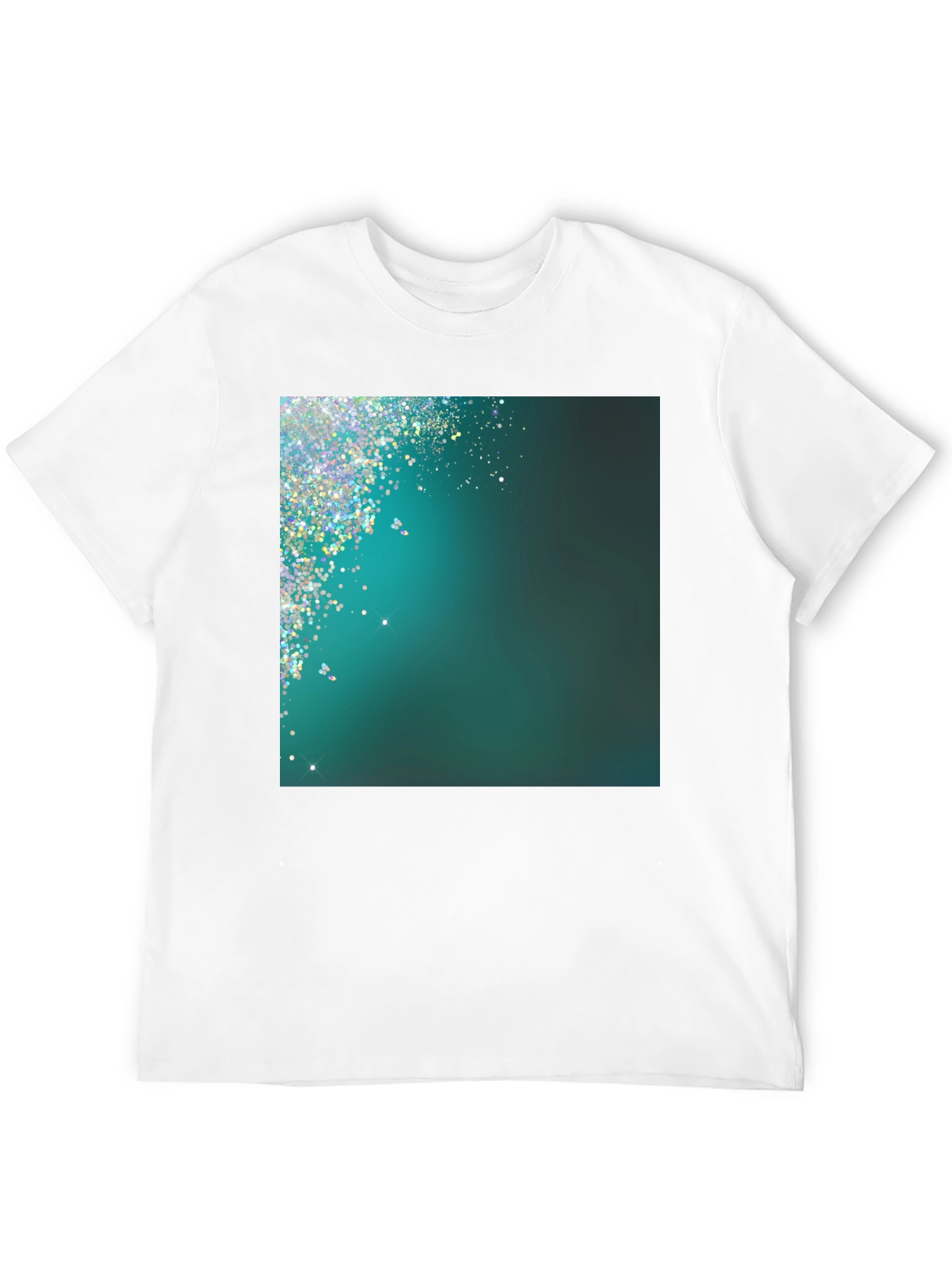 Black Sparkling Gradient Tee view 12