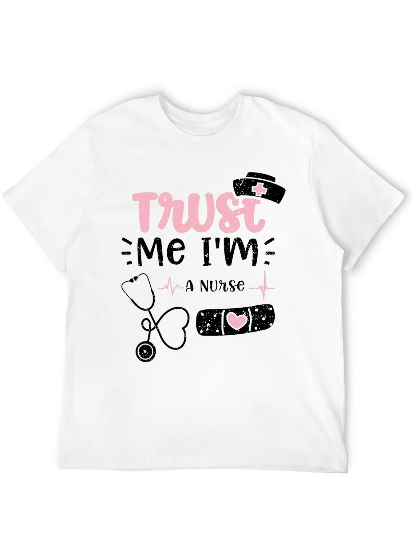 Black Trust Me I'm a Nurse T-Shirt view 12