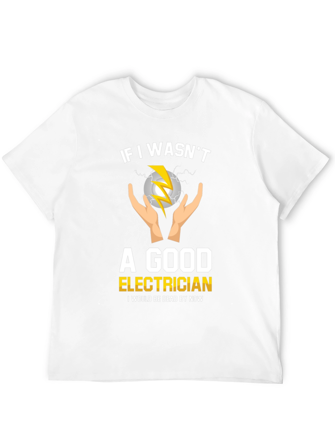 Black Electrician T-Shirt Funny Slogan Tee view 12