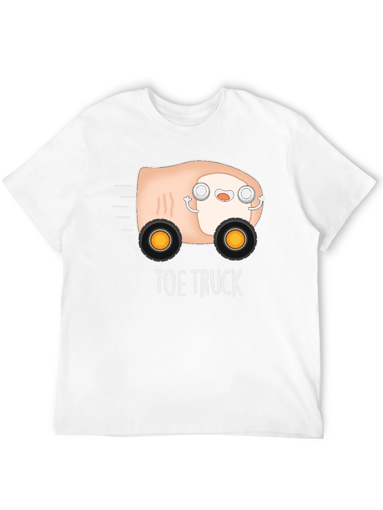 Black Toe Truck Graphic Tee - Funny Pun T-Shirt view 12