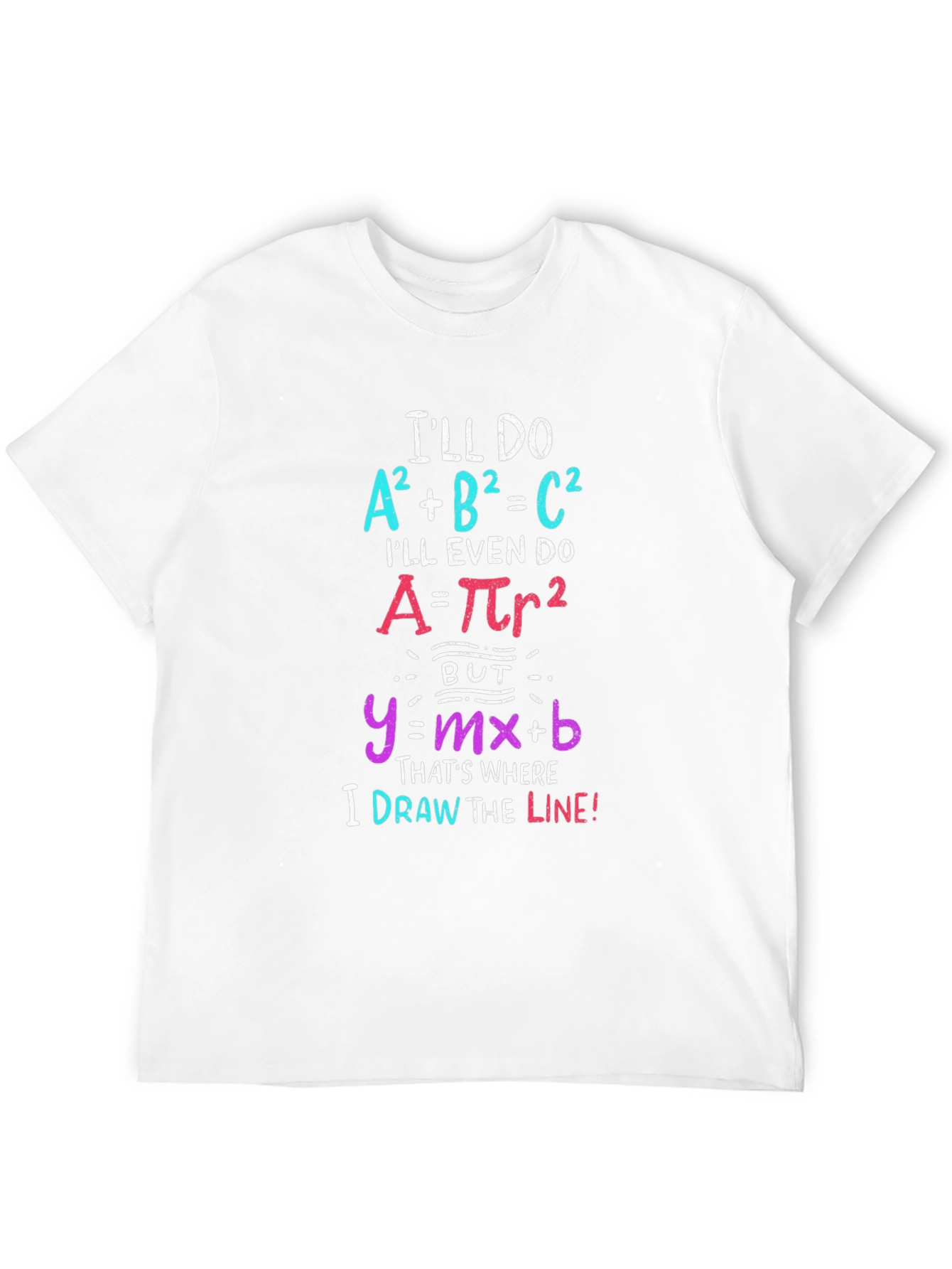 Black Math Formula Graphic Tee - Draw the Line view 12