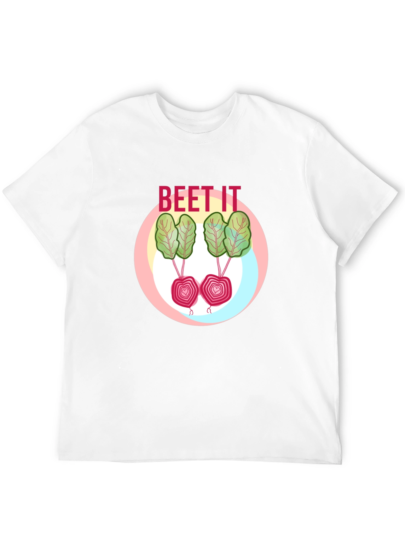 Black Beet It Graphic T-Shirt - Funny Vegetable Pun Tee view 12