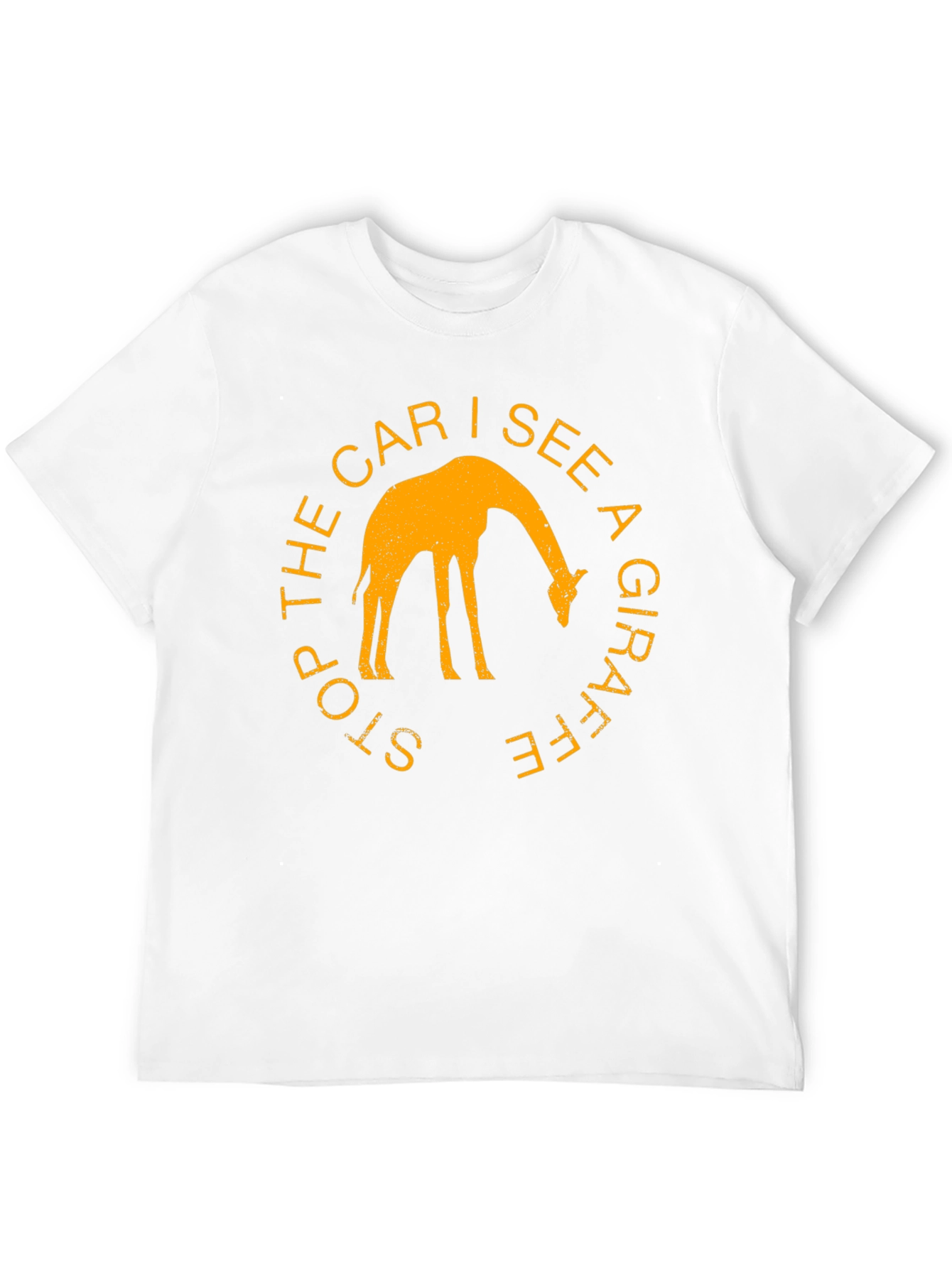 Black Giraffe Graphic Tee - Stop The Car I See A Giraffe Black Shirt view 12