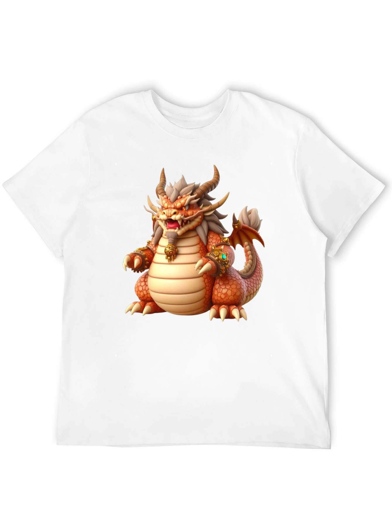 Black Dragon Graphic Tee - Fantasy Print view 12