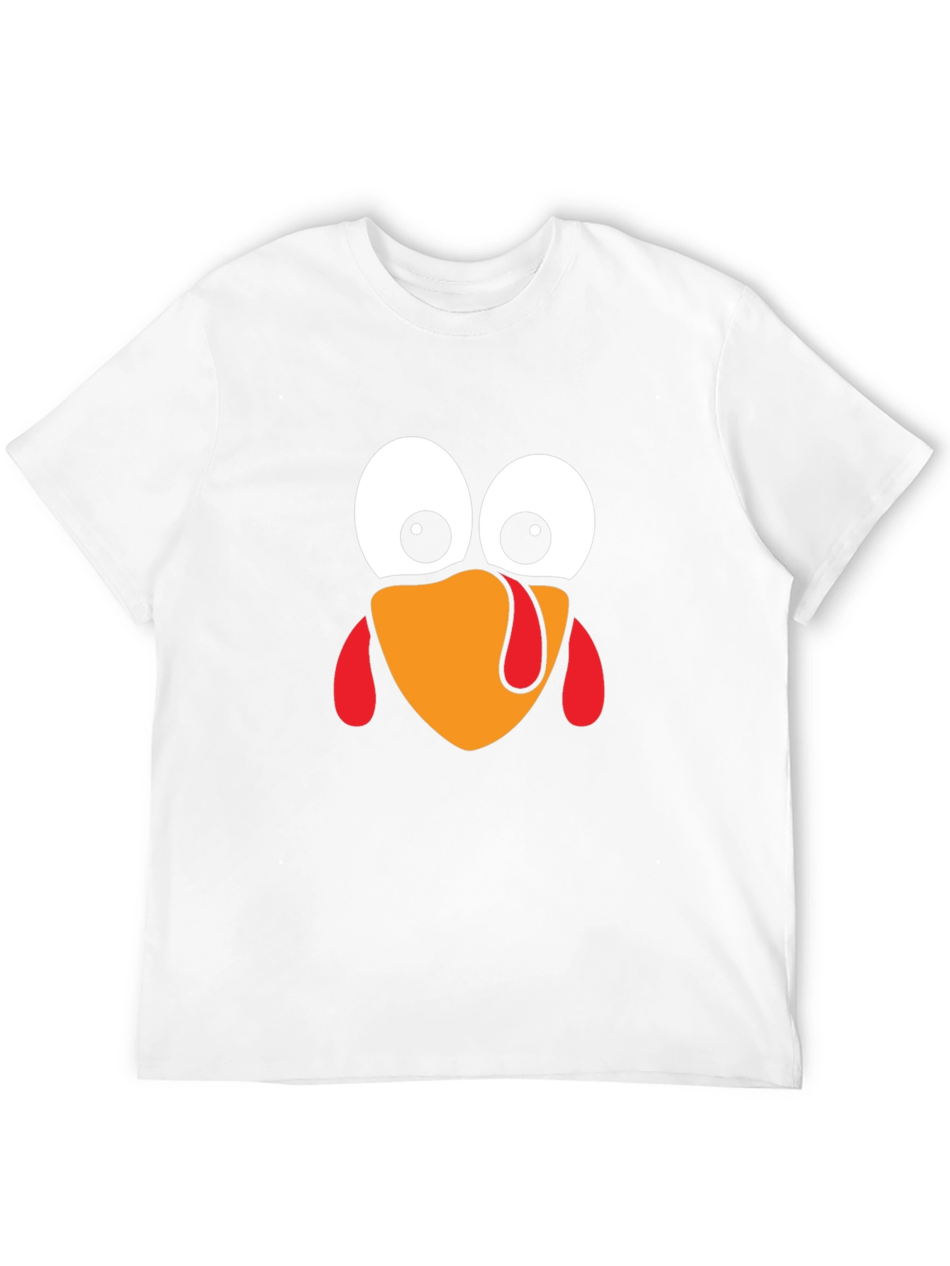 Black Funny Turkey Face Thanksgiving Black T-Shirt view 12