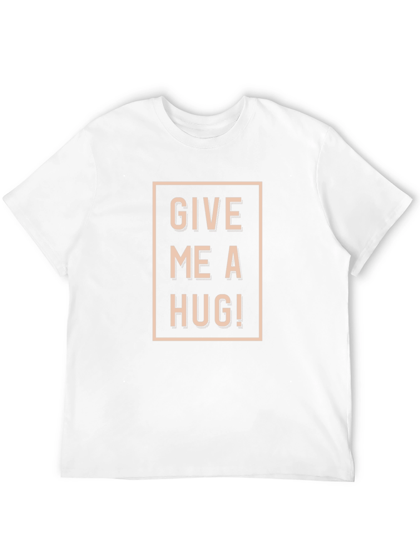 Black Give Me a Hug T-Shirt - Classic Crew Neck Tee view 12