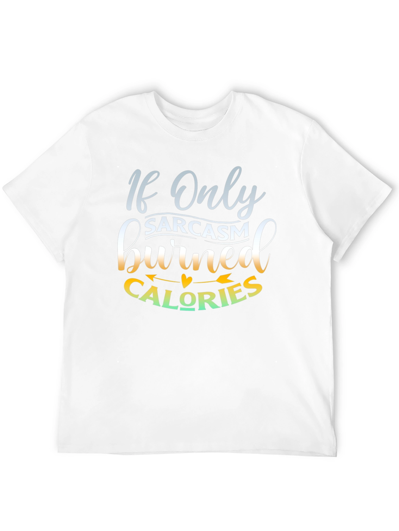 Black Sarcasm Calories Graphic T-Shirt - Unisex view 12