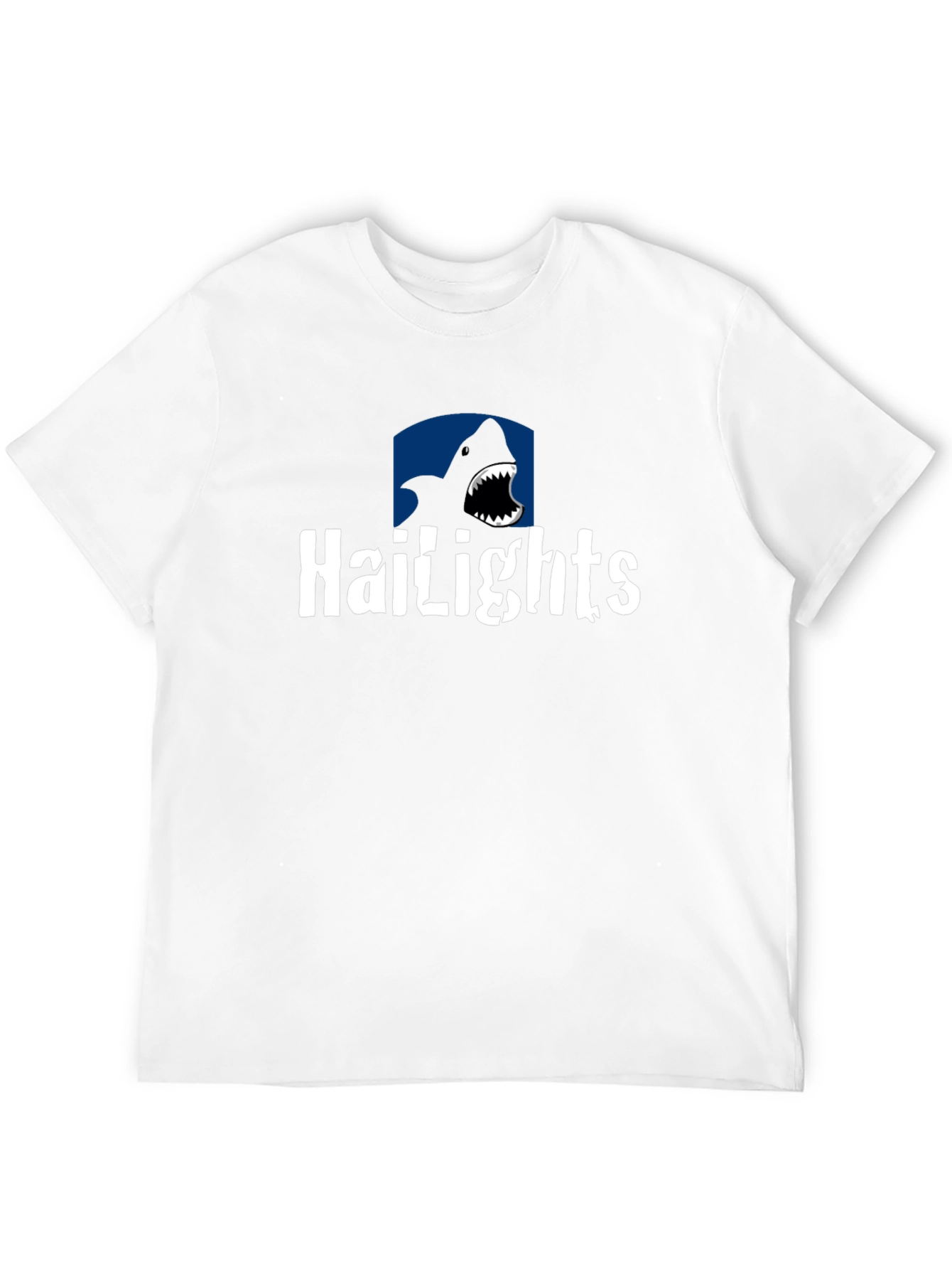Black Hailights Shark T-Shirt - Black Cotton Tee view 12