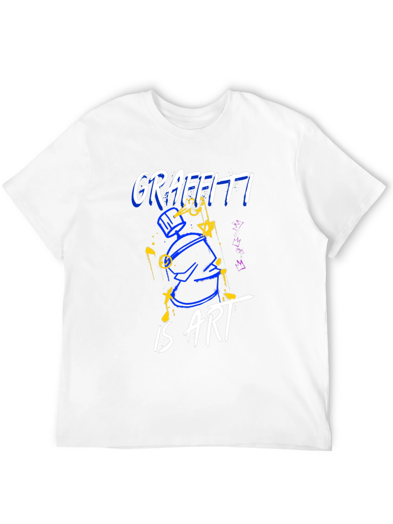 Black Graffiti Is Art Black Graphic Tee view 12