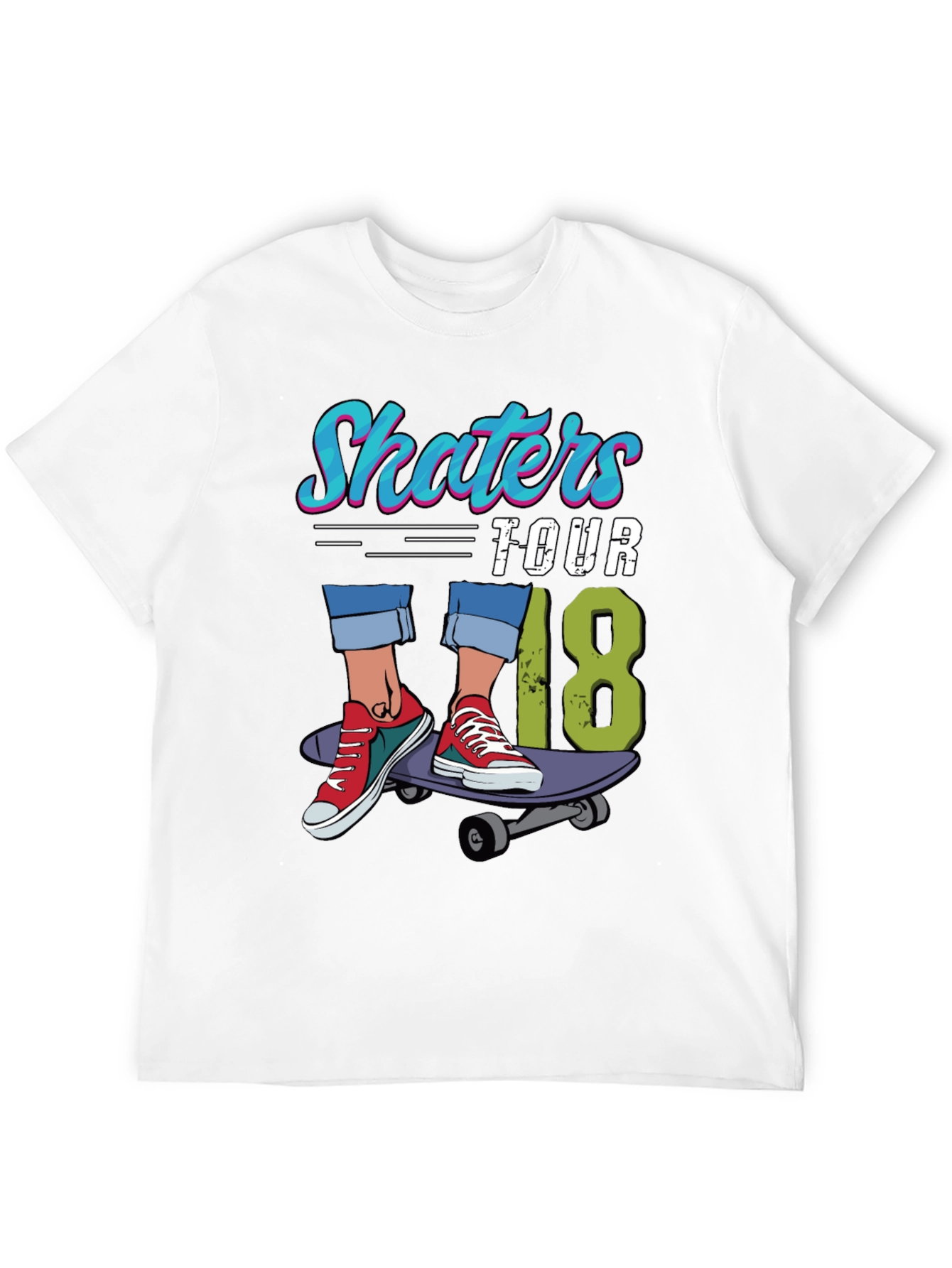 Black Skaters Tour '18 Graphic T-Shirt view 12