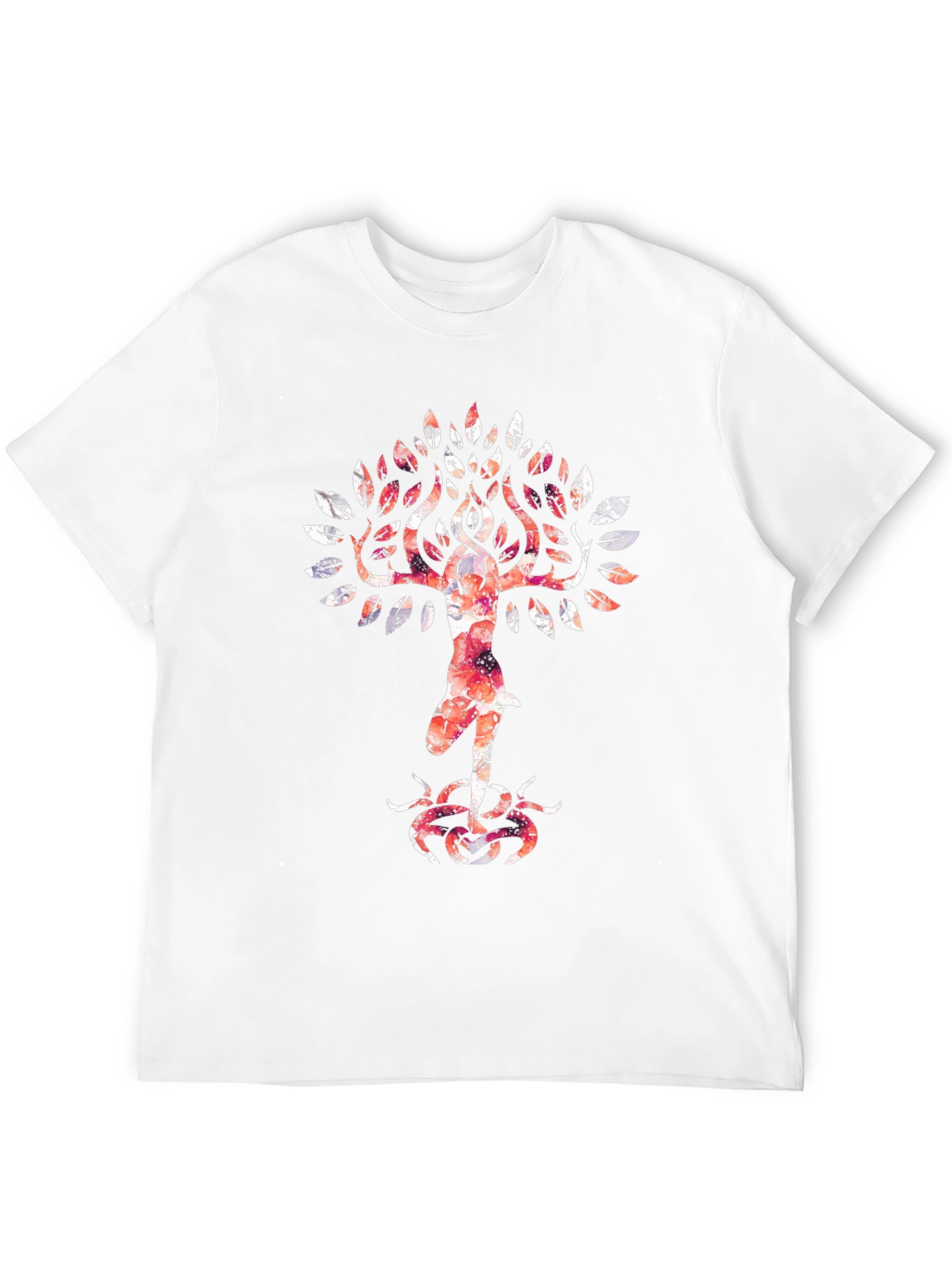 Black Tree Pose Graphic Tee - Yoga Inspired T-Shirt view 12