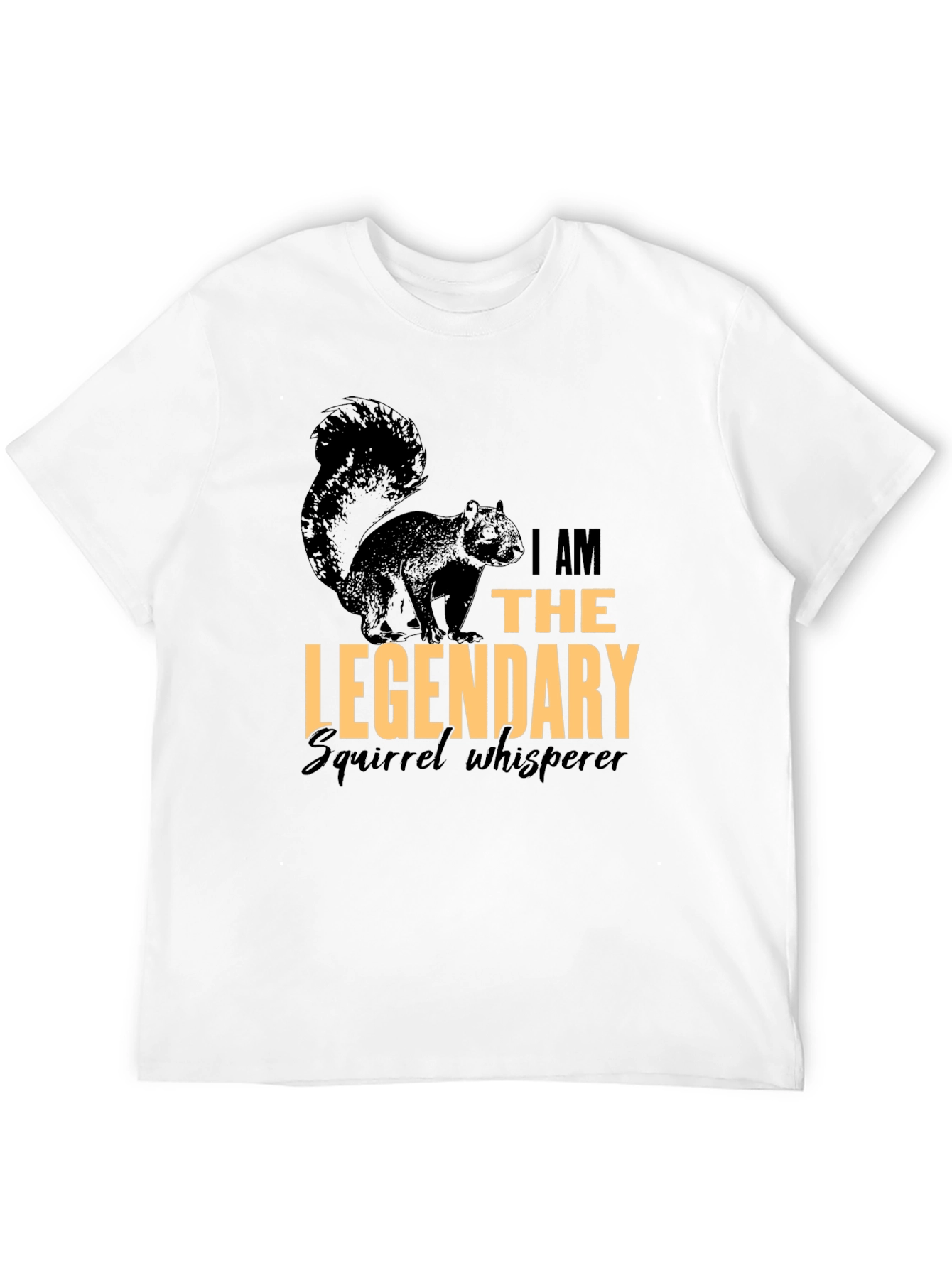 Black Legendary Squirrel Whisperer Graphic Tee view 12