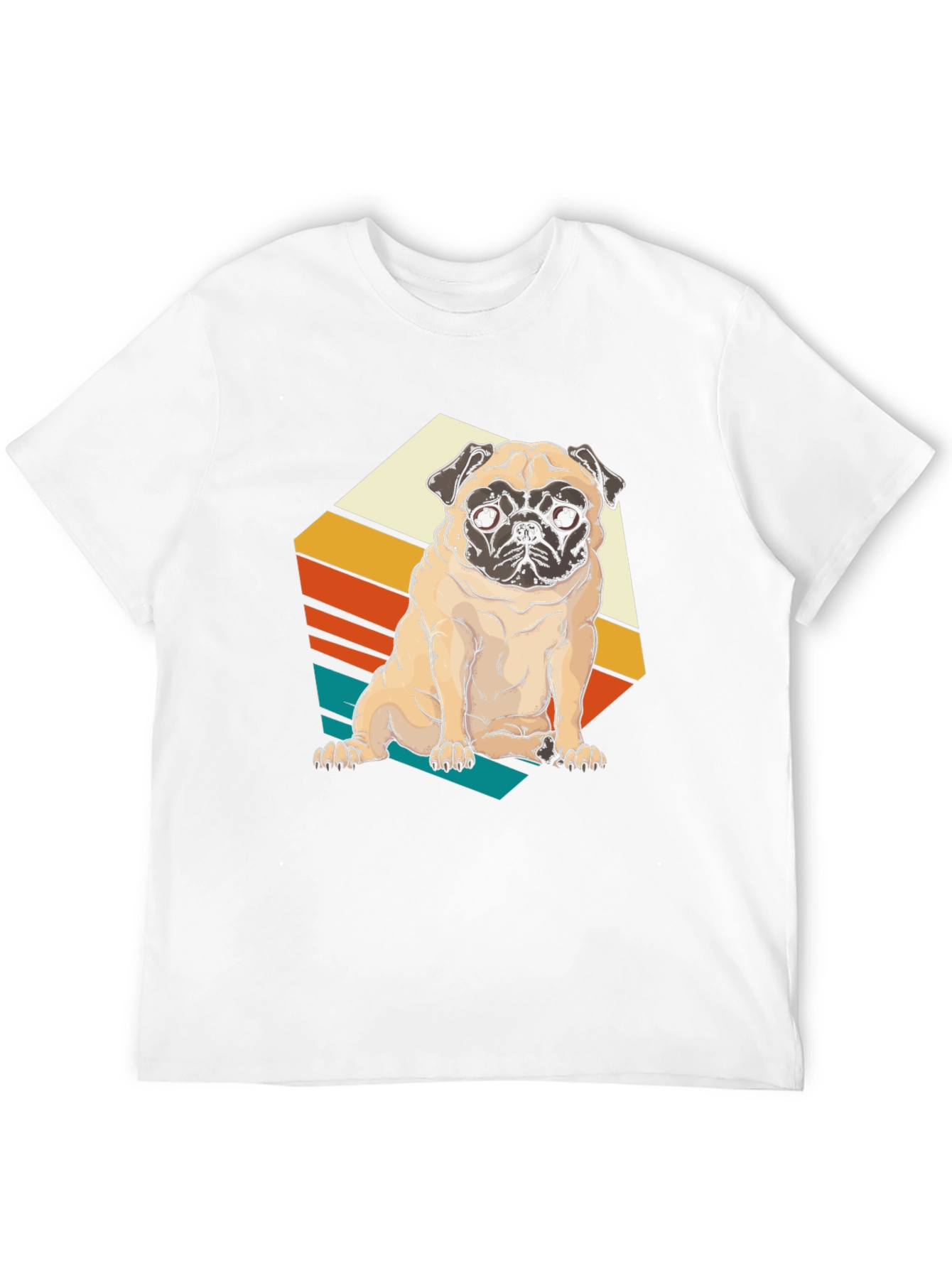 Black Retro Pug T-Shirt - Vintage Dog Lover Tee view 12