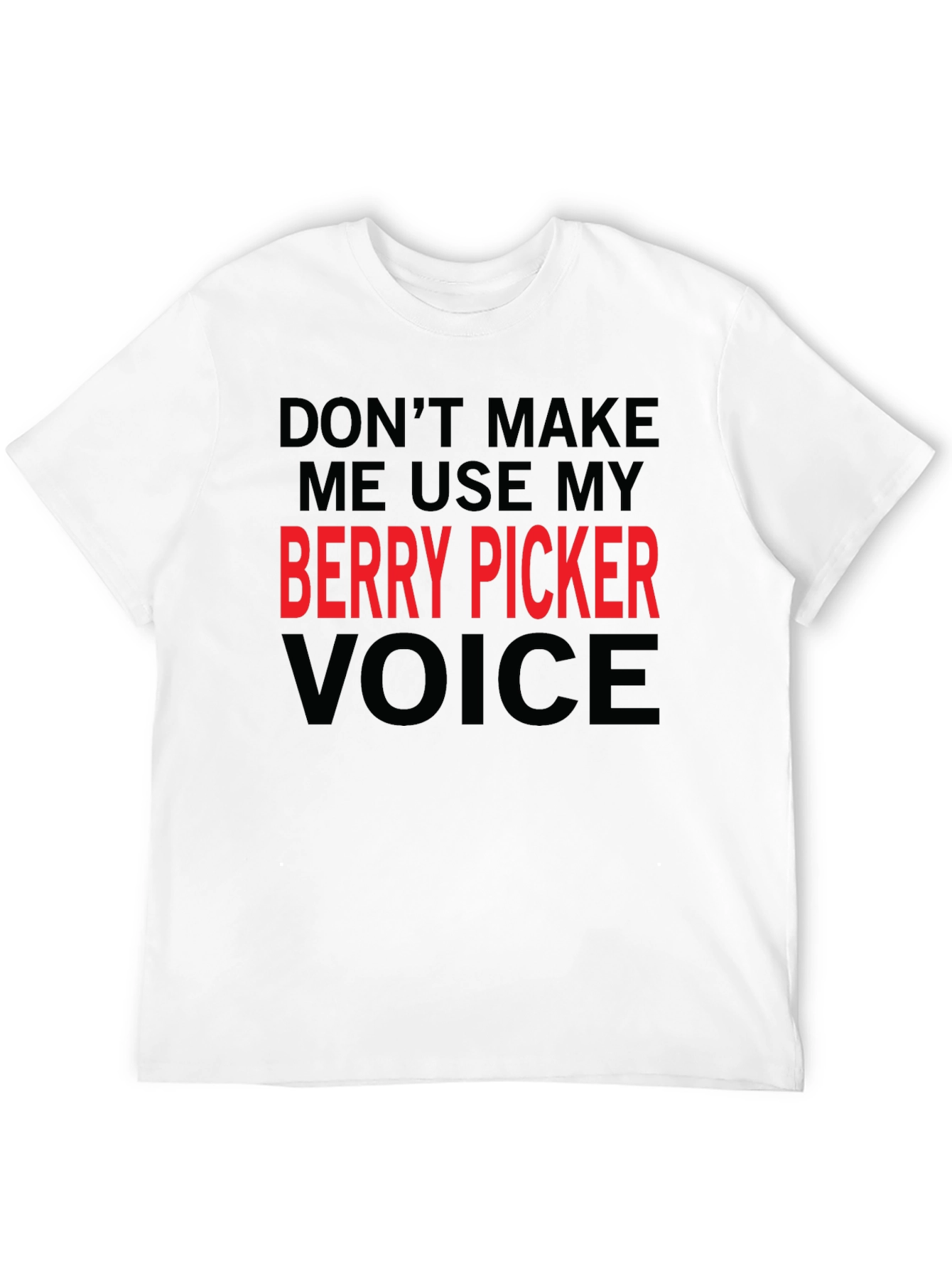 Black Berry Picker Voice Novelty T-Shirt view 12