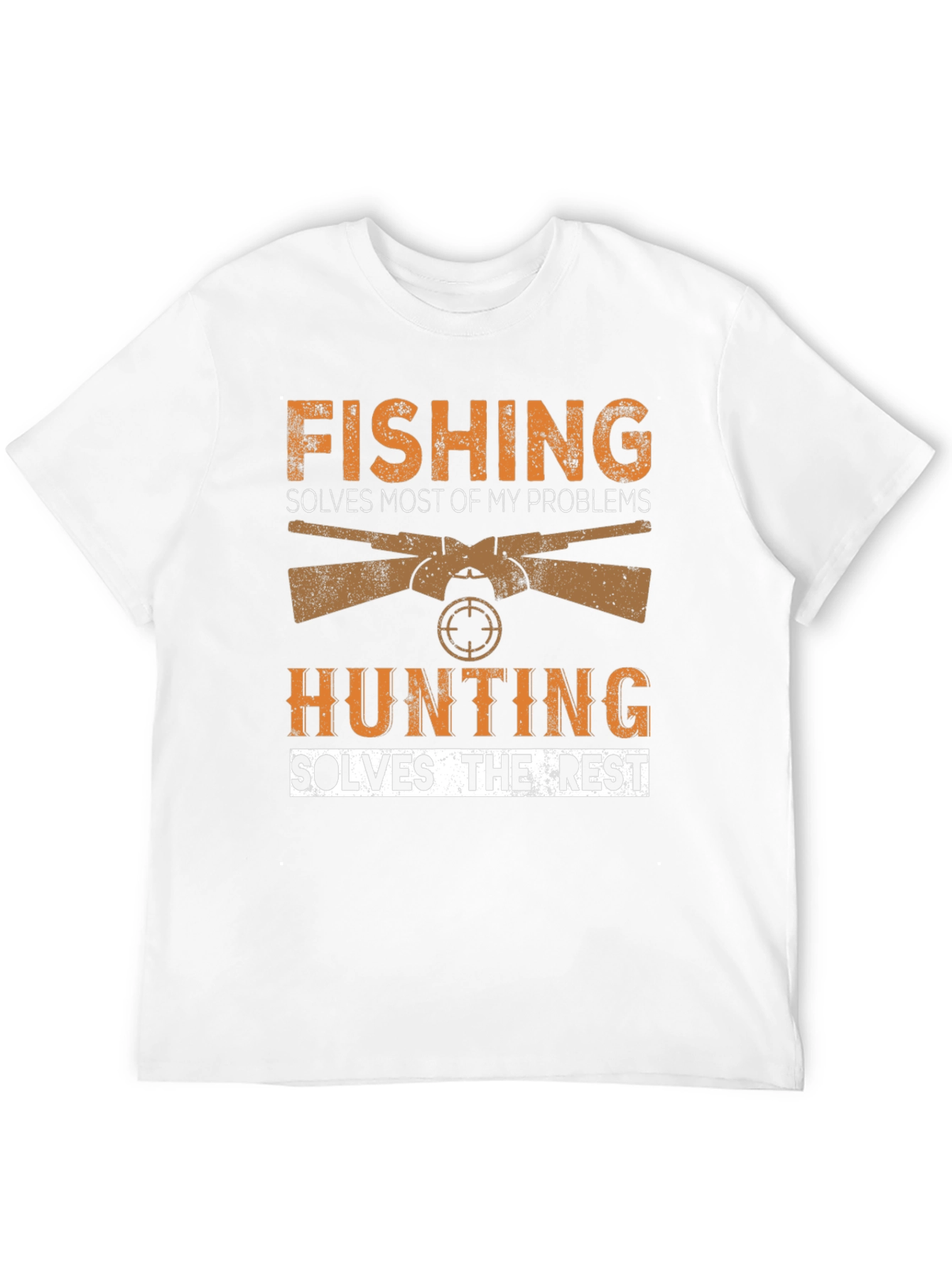 Black Fishing & Hunting Graphic Tee - Problem Solver view 12
